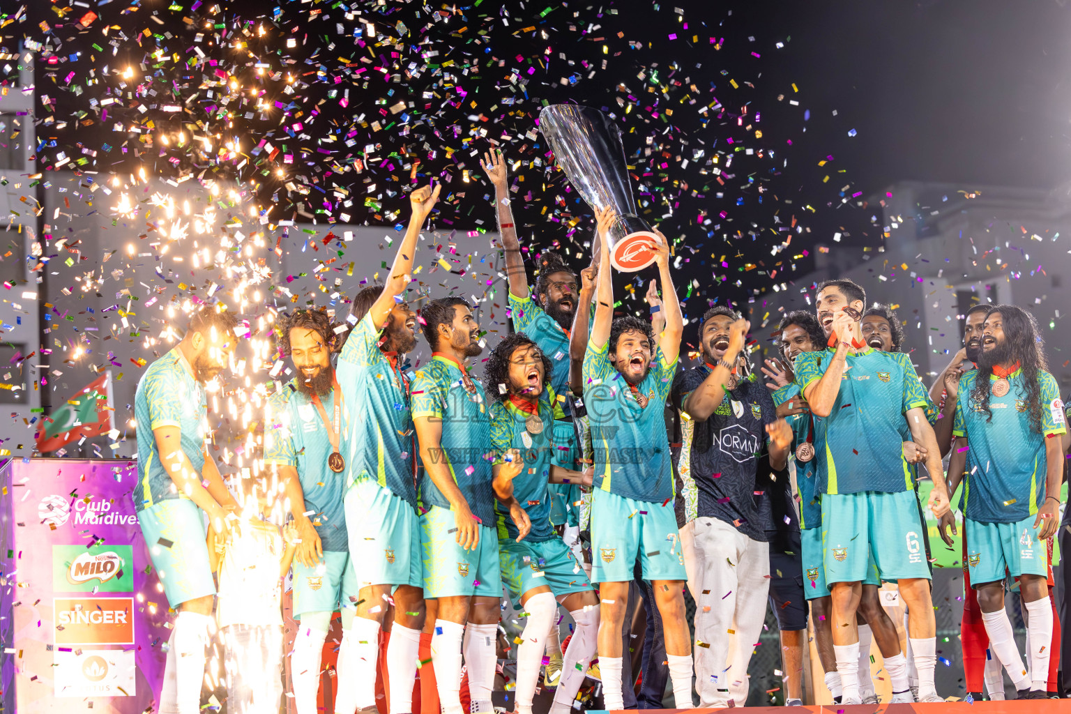 WAMCO vs RRC in the Final of Club Maldives Cup 2024 was held in Rehendi Futsal Ground, Hulhumale', Maldives on Friday, 18th October 2024. Photos: Ismail Thoriq / images.mv