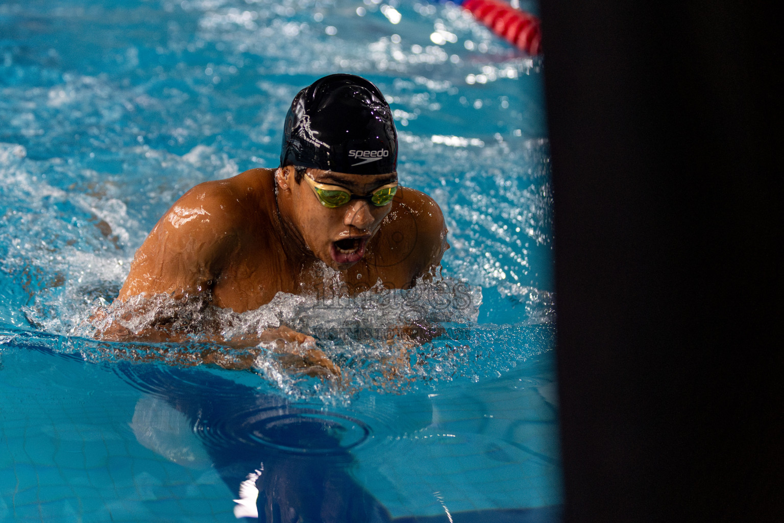 Day 3 of National Swimming Competition 2024 held in Hulhumale', Maldives on Sunday, 15th December 2024. Photos: Hassan Simah / images.mv