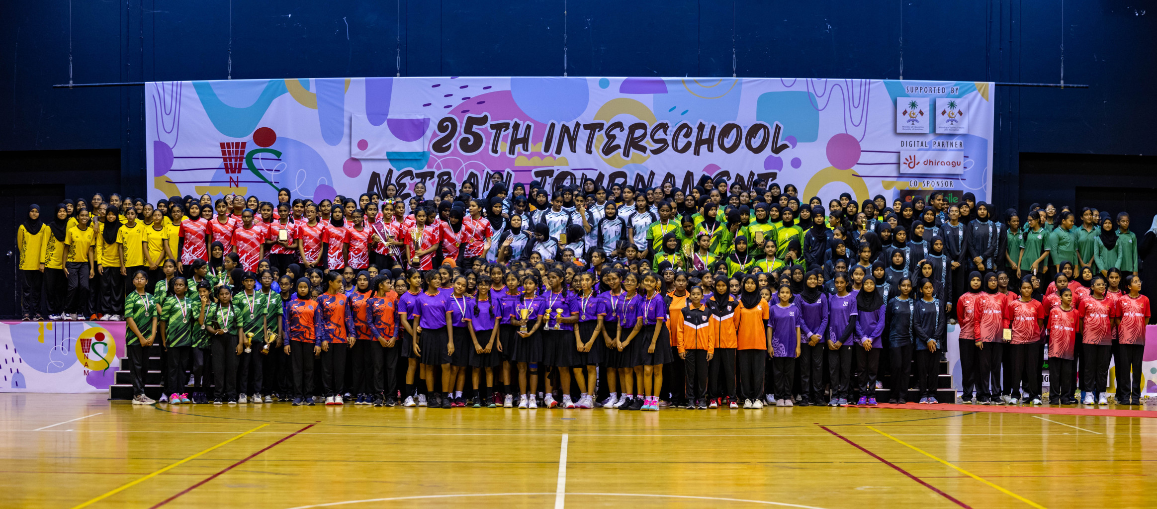 Closing Ceremony of Inter-school Netball Tournament held in Social Center at Male', Maldives on Monday, 26th August 2024. Photos: Hassan Simah / images.mv