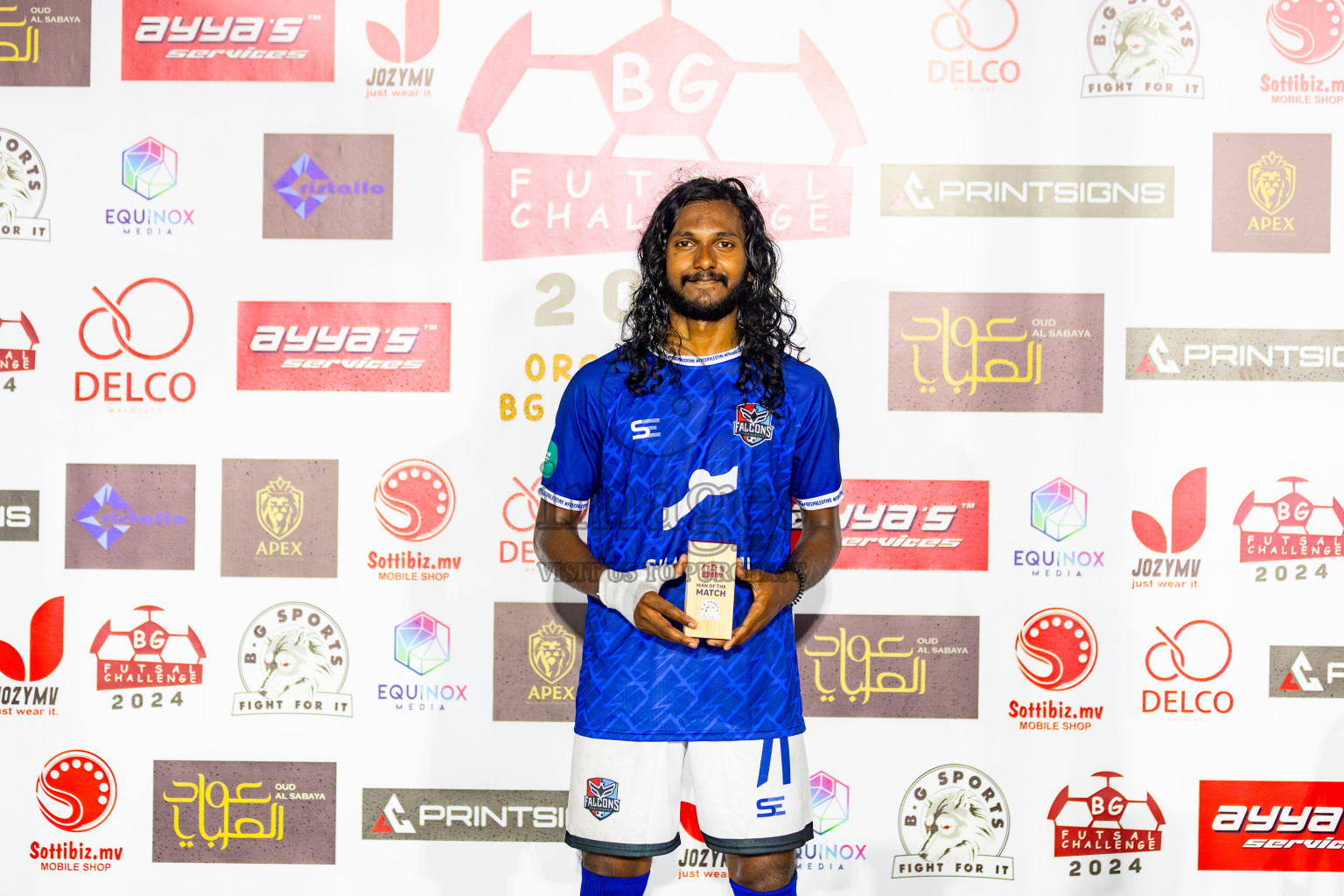 Falcons vs Banafsaa Kanmathi in Day 8 of BG Futsal Challenge 2024 was held on Tuesday, 19th March 2024, in Male', Maldives Photos: Nausham Waheed / images.mv