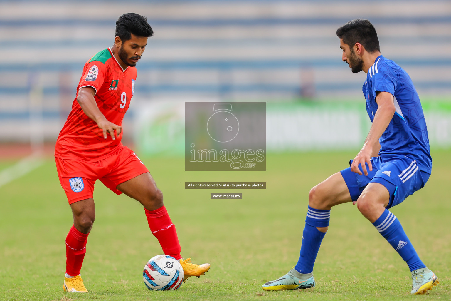 Kuwait vs Bangladesh in the Semi-final of SAFF Championship 2023 held in Sree Kanteerava Stadium, Bengaluru, India, on Saturday, 1st July 2023. Photos: Nausham Waheed, Hassan Simah / images.mv