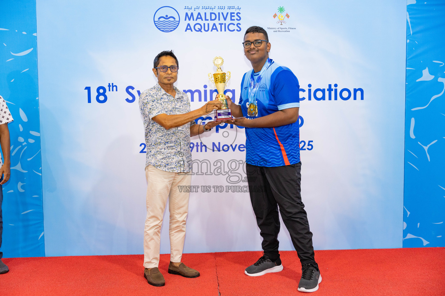 18th Swimming Association Championship 2025, Closing Ceremony was held on Saturday, 29th November 2025 at Swimming Track Hulhumale', Maldives. Photos: Areef Adam / images.mv