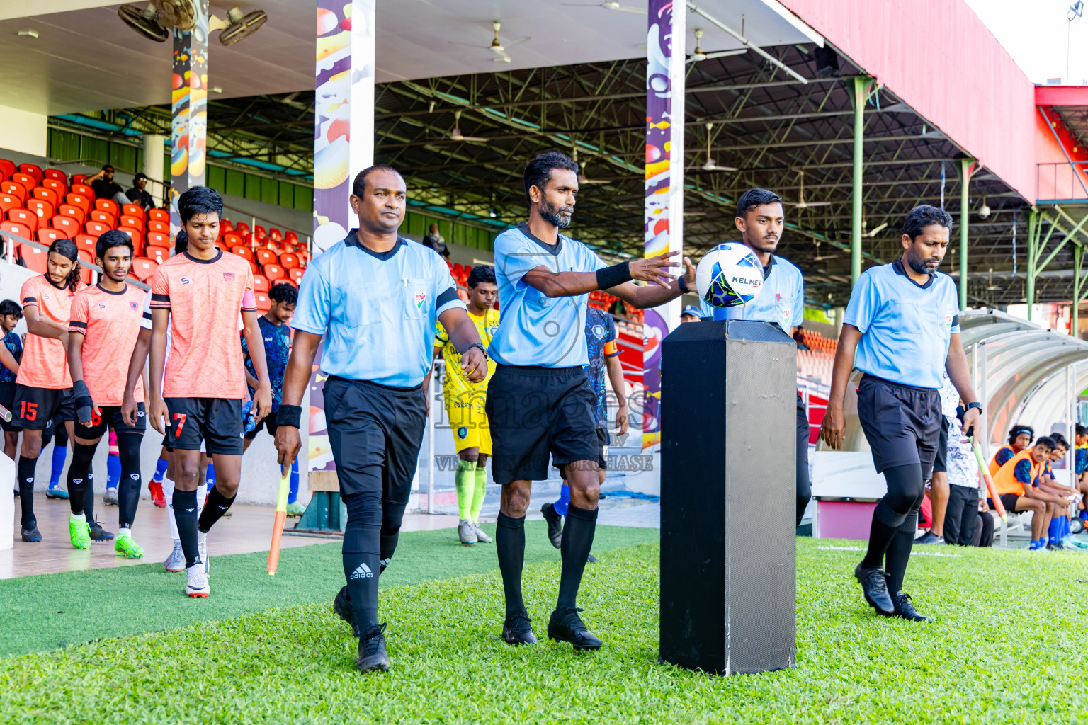 Super United Sports vs Club Eagles in Day 7 of Under 19 Youth Championship 2024 was held at National Stadium in Male', Maldives on Monday, 27th June 2024. Photos: Nausham Waheed / images.mv