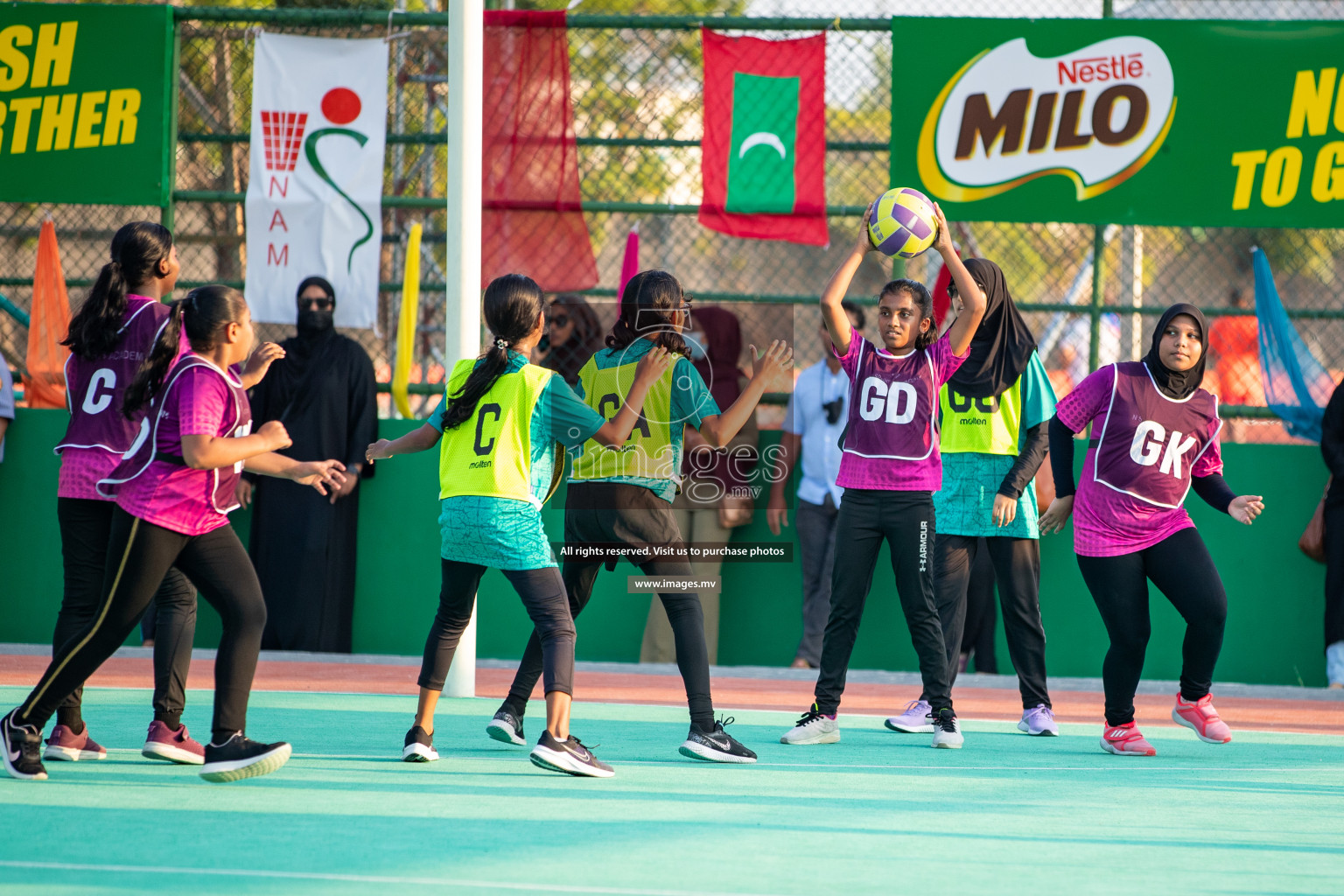 Day 8 of Junior Netball Championship 2022 on 11th March 2022 held in Male', Maldives. Photos by Nausham Waheed & Hassan Simah