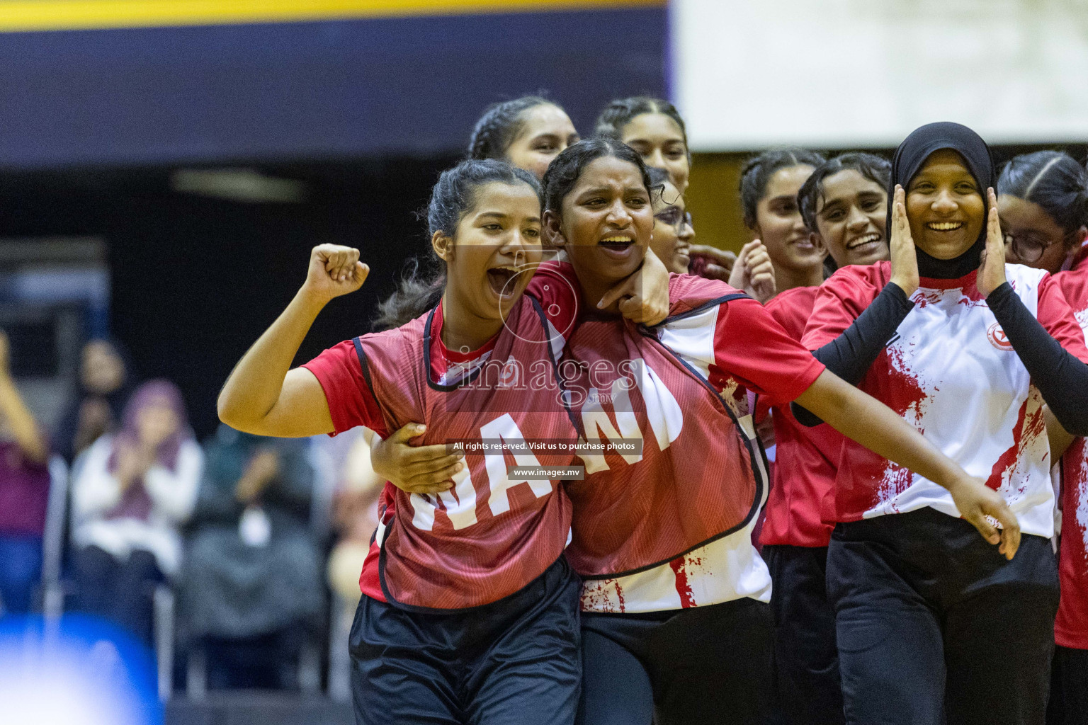 Final of 24th Interschool Netball Tournament 2023 was held in Social Center, Male', Maldives on 7th November 2023. Photos: Nausham Waheed / images.mv