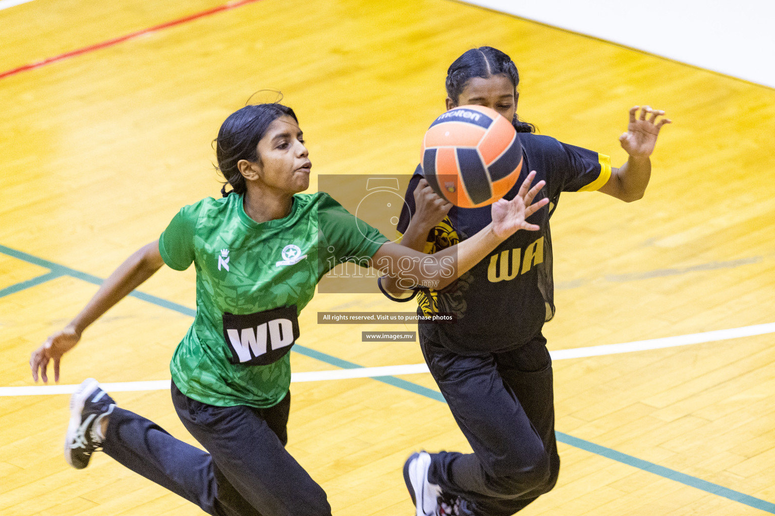 Day6 of 24th Interschool Netball Tournament 2023 was held in Social Center, Male', Maldives on 1st November 2023. Photos: Nausham Waheed / images.mv