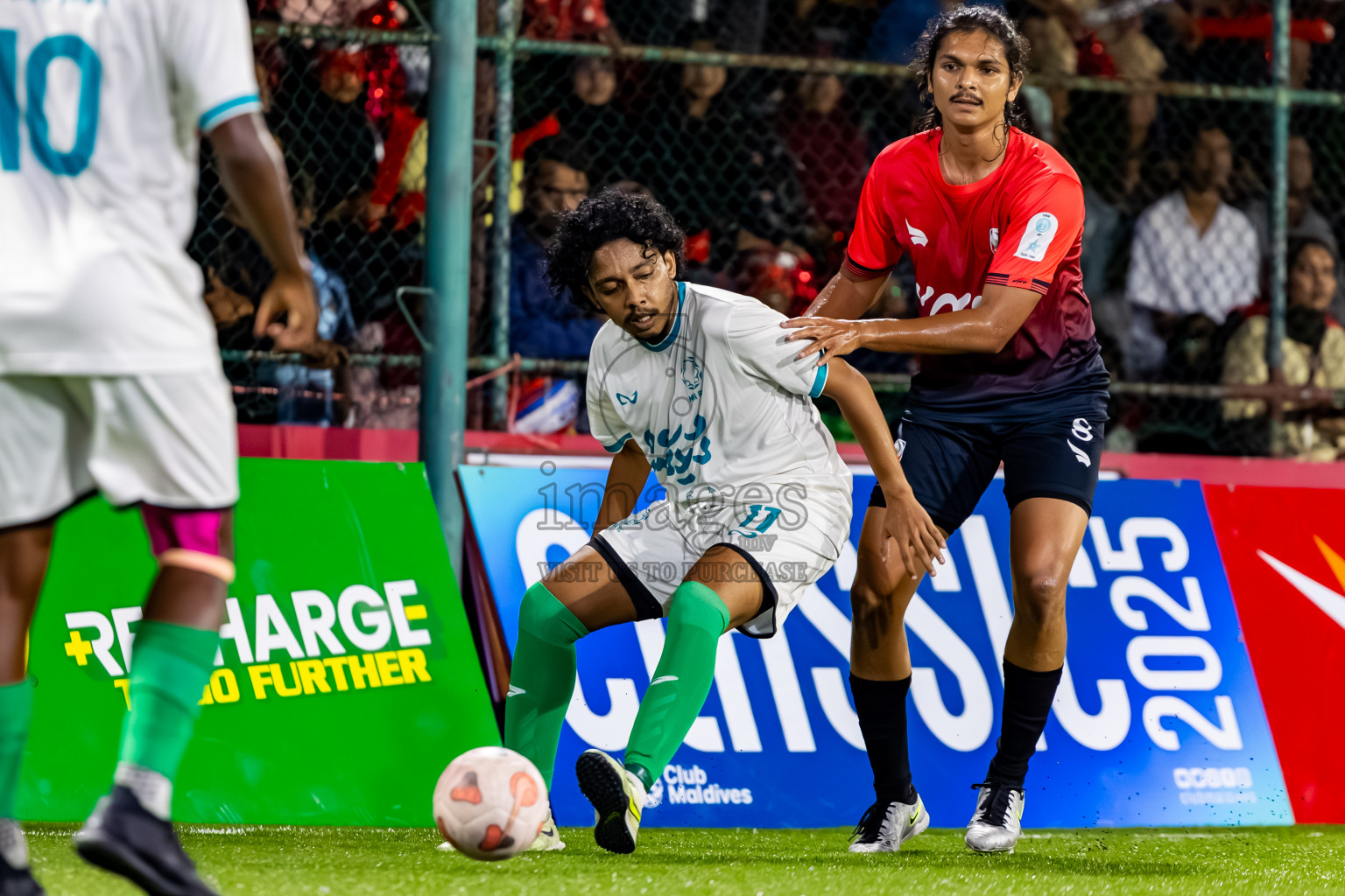 Criminal Court vs Mira Rc in Day 9 of Club Maldives Cup Classic 2025 was held in Rehendi Futsal Ground, Hulhumale', Maldives on Monday, 22nd September 2025. Photos: Nausham Waheed / images.mv