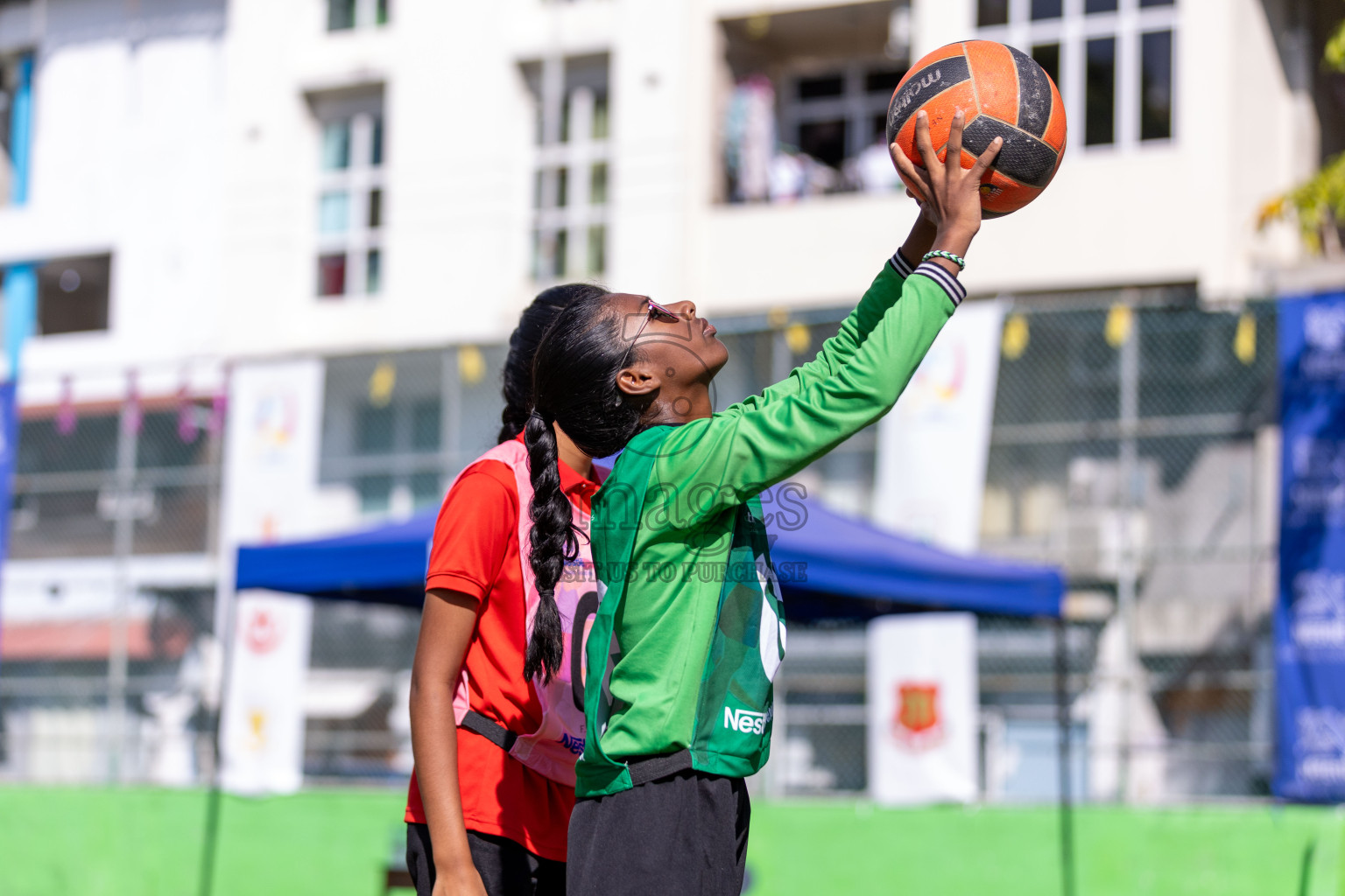 Day 3 of Nestle' Kids Netball Fiesta 2023 held in Henveyru Stadium, Male', Maldives on Saturday, 2nd December 2023. Photos by Nausham Waheed / Images.mv