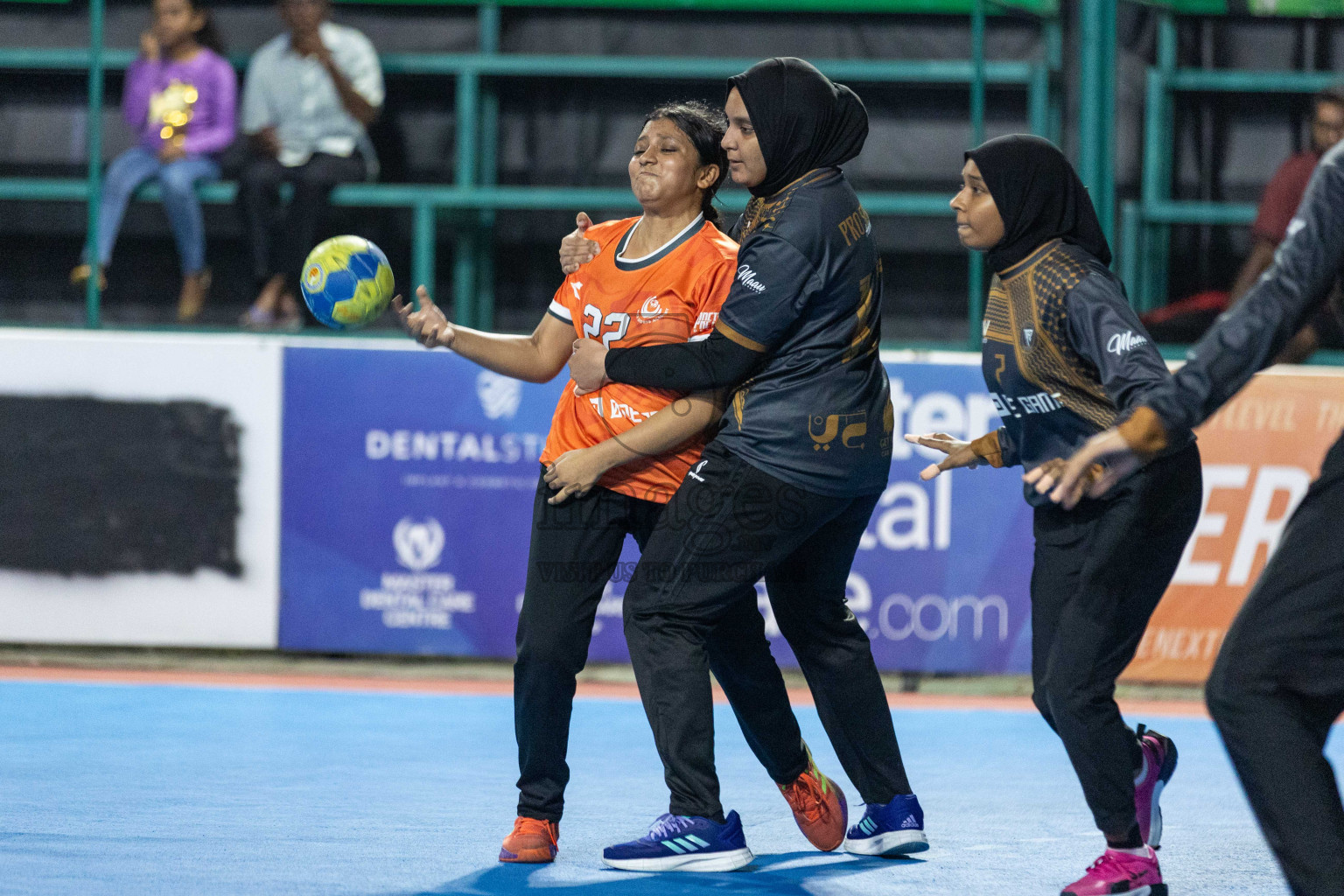 Day 16 of 10th National Handball Tournament 2023, held in Handball ground, Male', Maldives on Wednesday, 13th December 2023 Photos: Nausham Waheed/ Images.mv