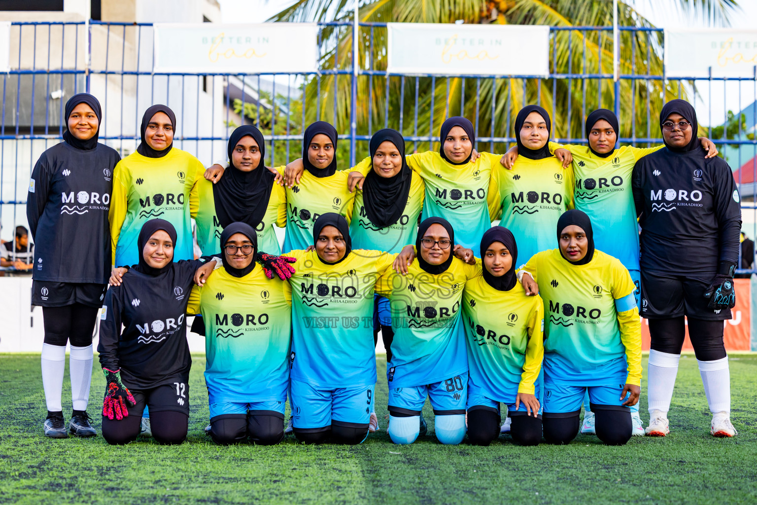 Kihaadhoo vs Goidhoo in Day 1 of Better in Baa Futsal Fiesta 2025 Woman's division held in B. Eydhafushi, Maldives on Wednesday, 5th November 2025. Photos: Nausham Waheed / images.mv