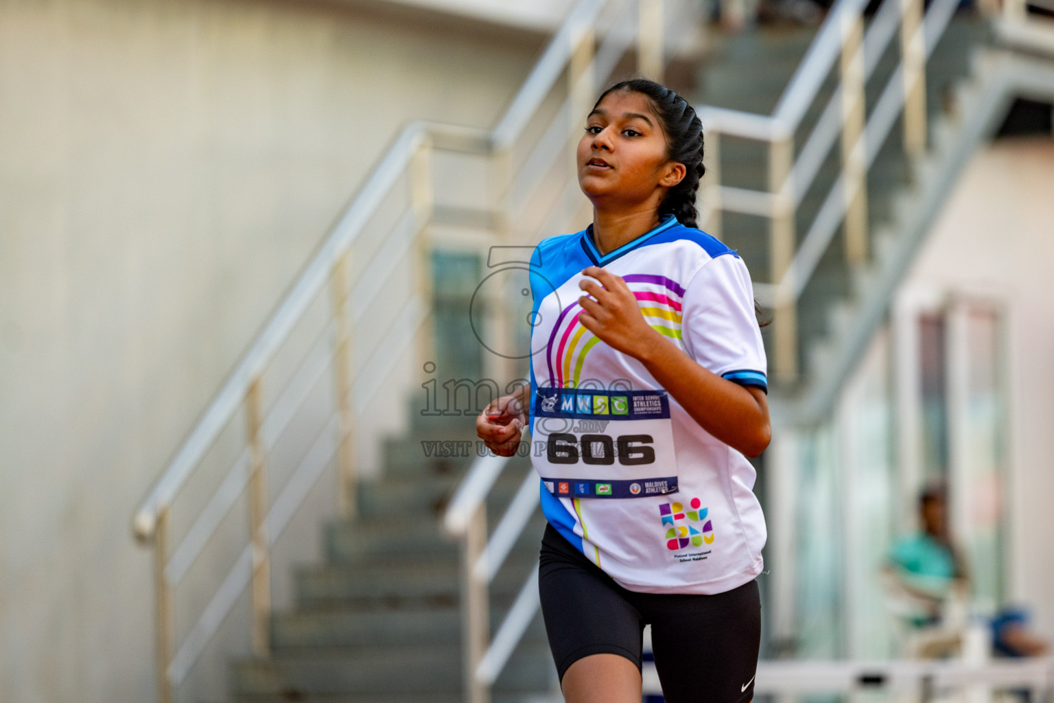 Day 1 of MWSC Interschool Athletics Championships 2024 held in Hulhumale Running Track, Hulhumale, Maldives on Saturday, 9th November 2024. 
Photos by: Hassan Simah / Images.mv