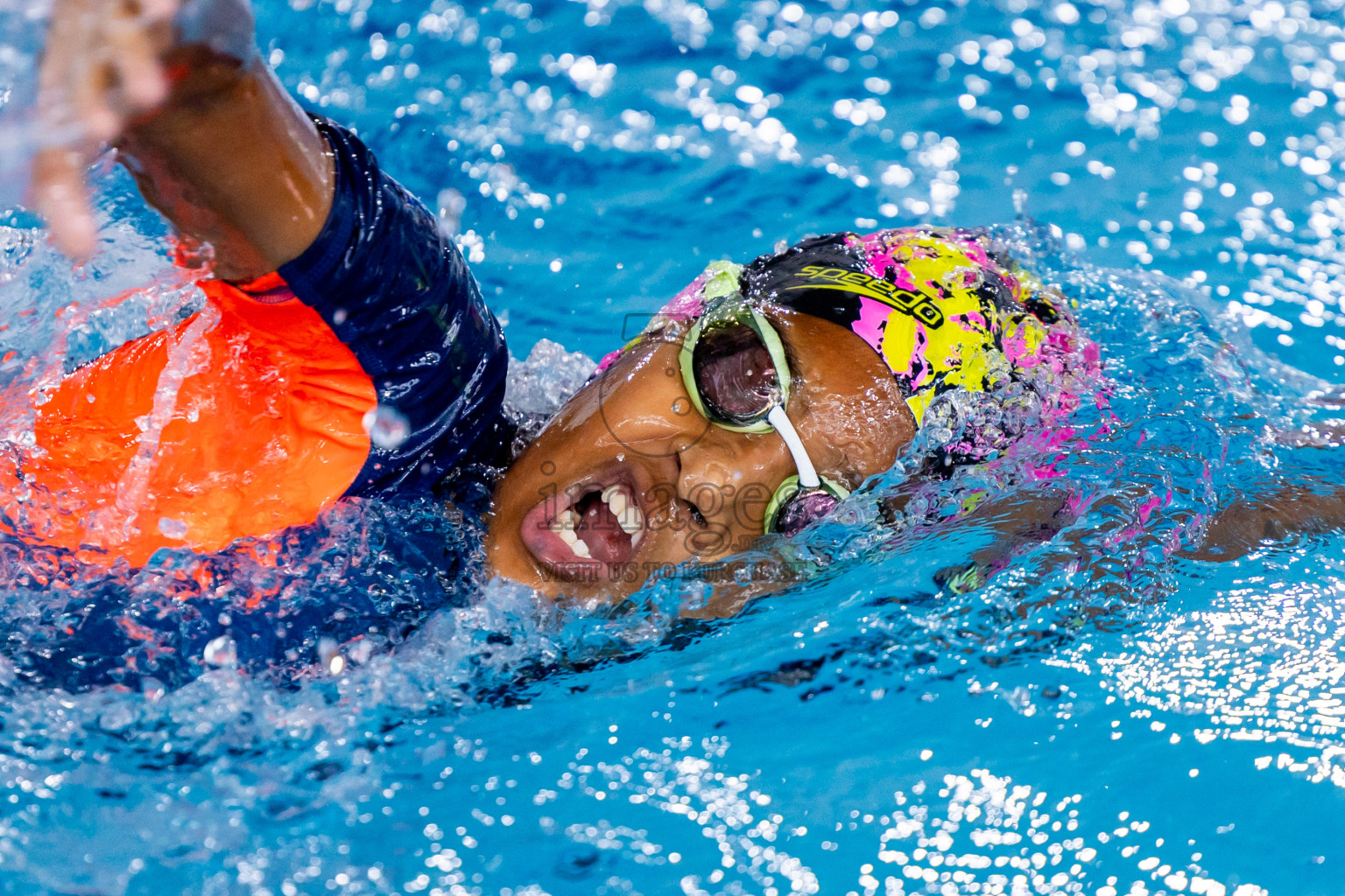 Day 3 of 20th BMLInter-school Swimming Competition 2024 held in Hulhumale', Maldives on Monday, 14th October 2024. Photos: Nausham Waheed / images.mv