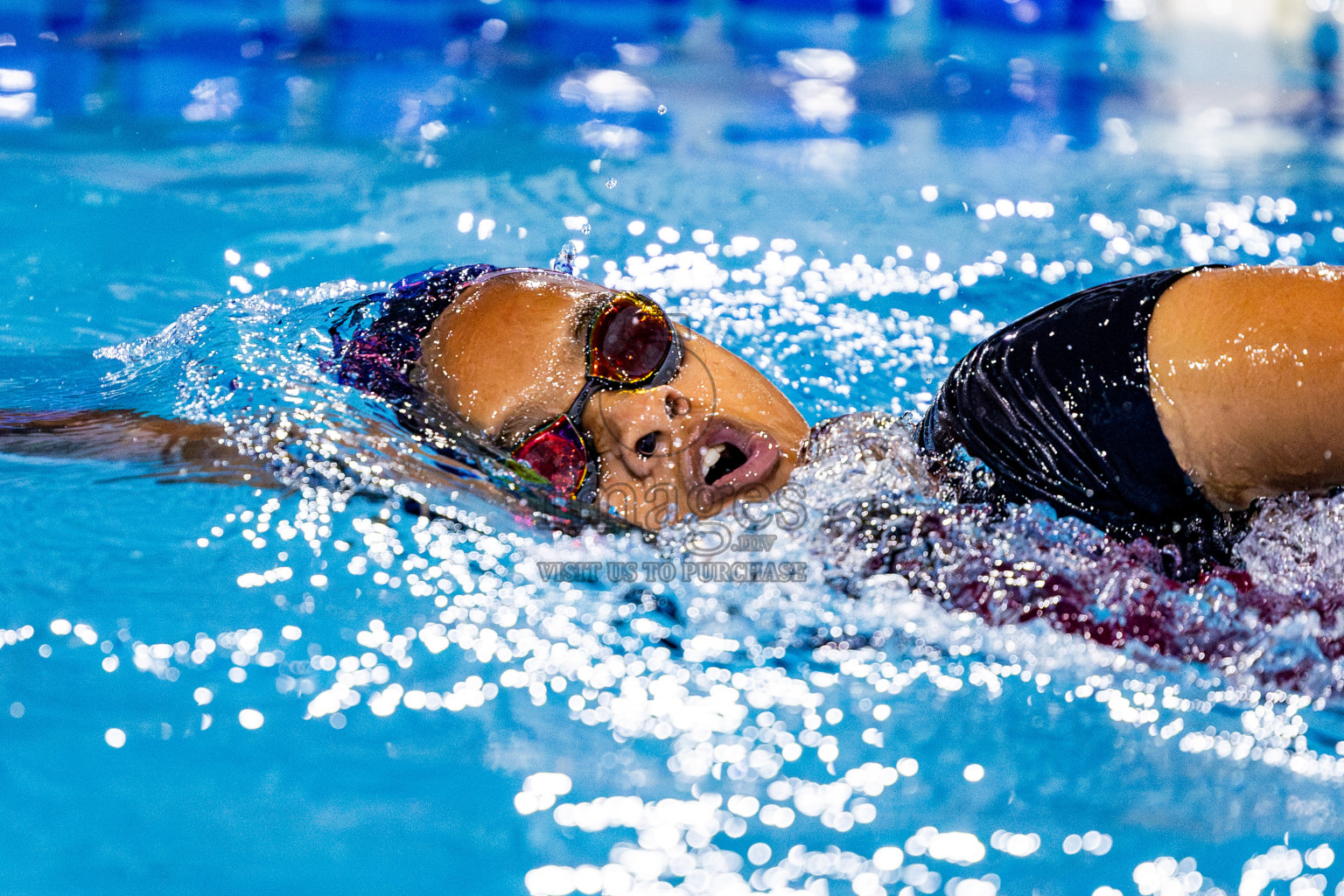 Day 3 of National Swimming Competition 2024 held in Hulhumale', Maldives on Sunday, 15th December 2024. Photos: Nausham Waheed/ images.mv