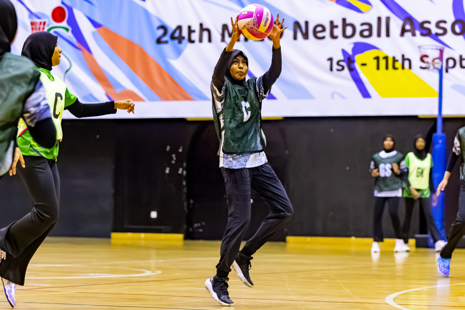 C Green Streets vs SC Skylark in Day 2 of 24th Milo Netball Association Championship held in Social Center at Male', Maldives on Tuesday, 2nd September 2025. Photos: Nausham Waheed / images.mv