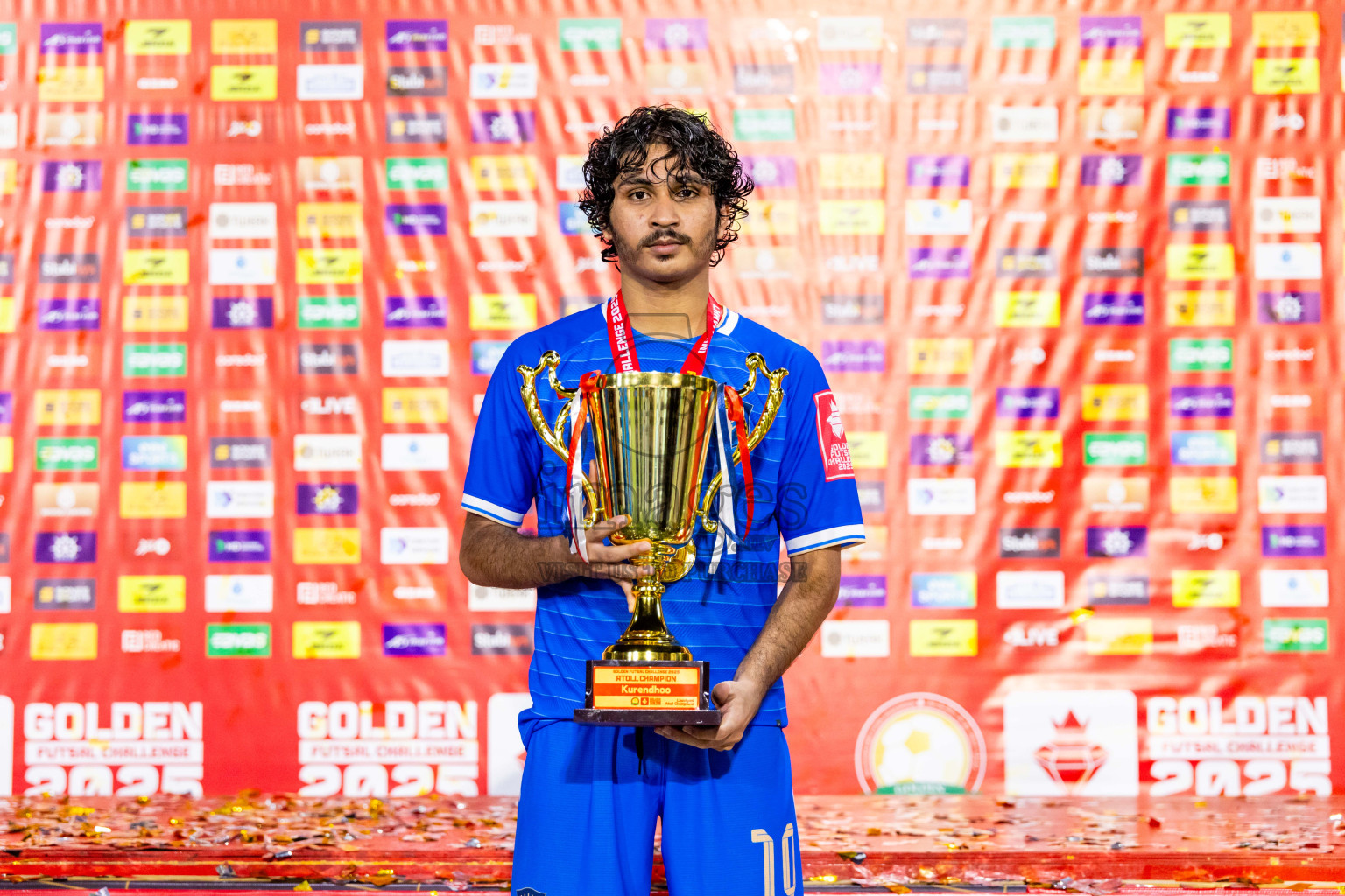 Lh Naifaru vs Lh Kurendhoo in Lhaviyani Atoll Finals Day 26 of Golden Futsal Challenge 2025 was held on Thursday , 30th January 2025, in Hulhumale', Maldives. Photos: Nausham Waheed / images.mv