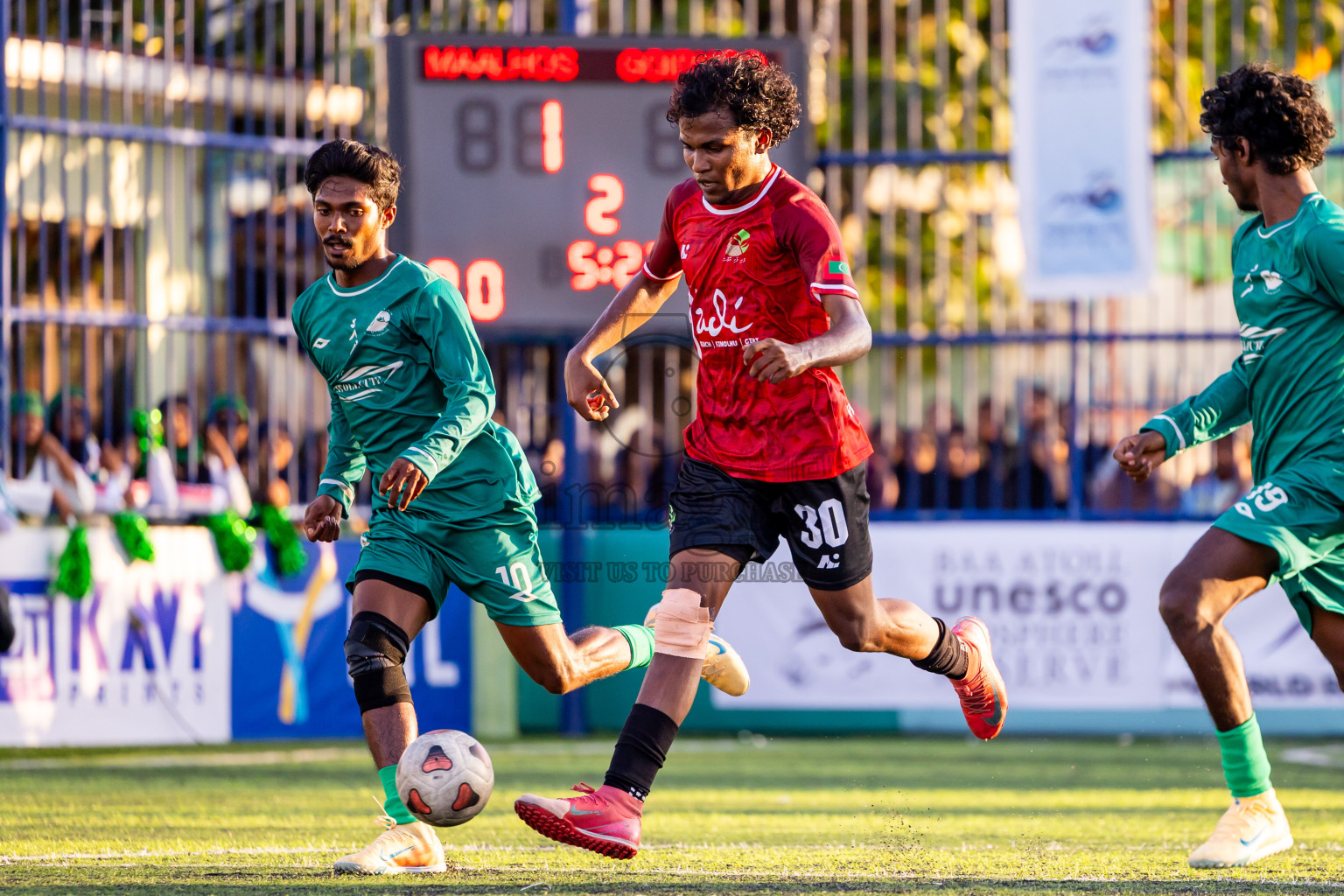Maalhos vs Goidhoo in Day 6 of Better in Baa Futsal Fiesta 2025 Men's division held in B. Eydhafushi, Maldives on Monday, 10th November 2025. Photos: Nausham Waheed / images.mv