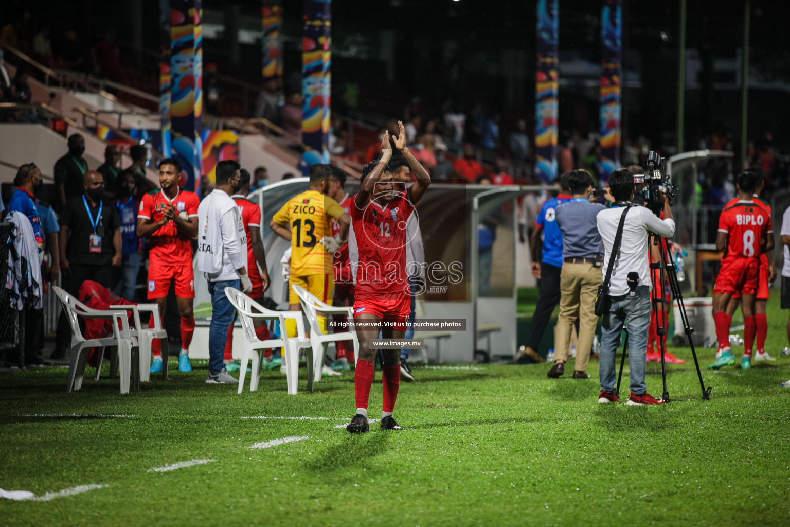 Bangladesh vs Sri Lanka in SAFF Championship 2021 held on 1st October 2021 in Galolhu National Stadium, Male', Maldives