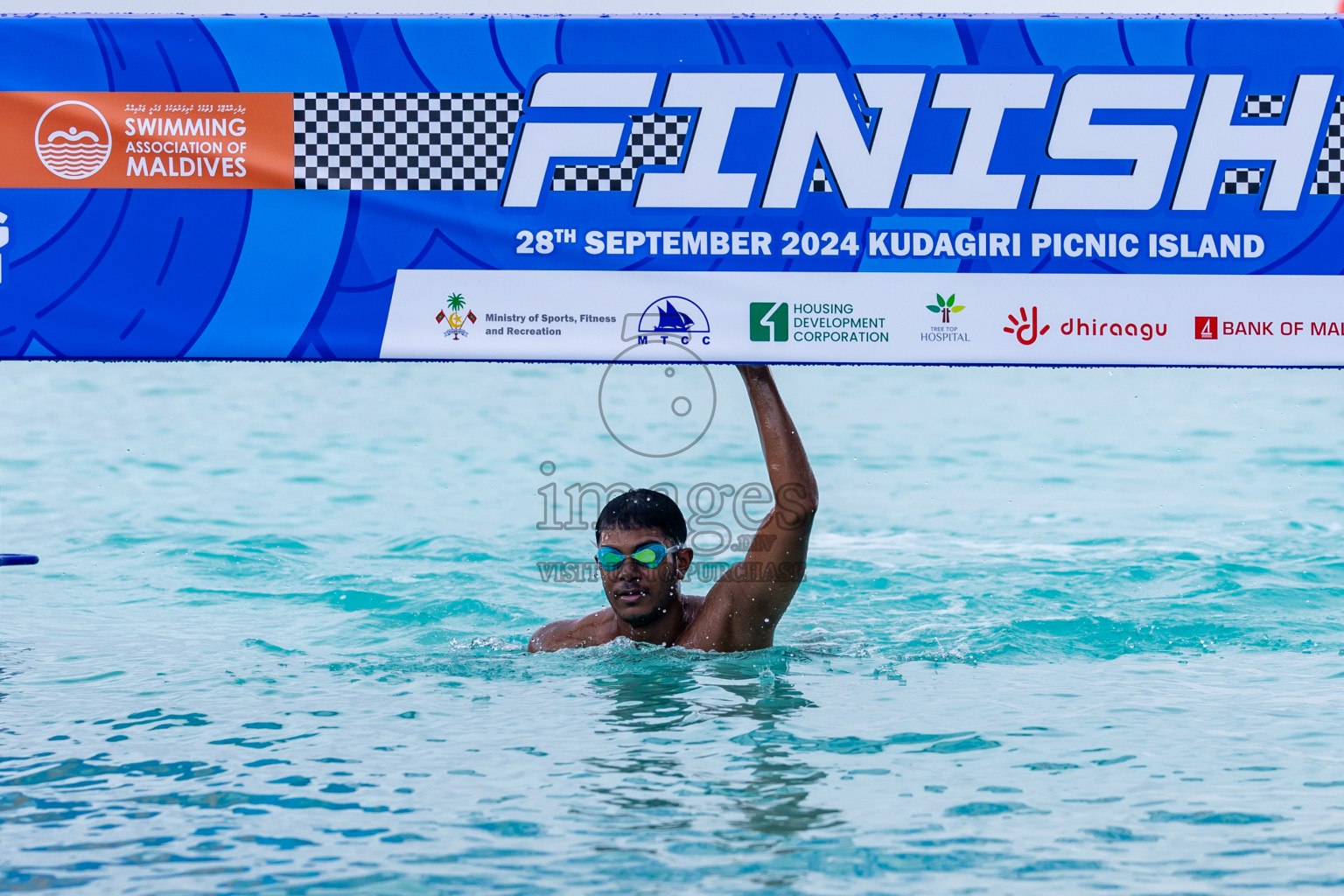 15th National Open Water Swimming Competition 2024 held in Kudagiri Picnic Island, Maldives on Saturday, 28th September 2024. Photos: Nausham Waheed / images.mv