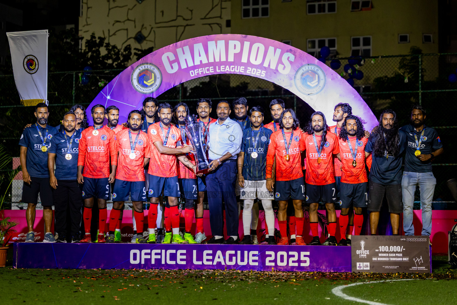 Police Club vs STELCO Rc in Final of Office League 2025 was held on Friday, 9th May 2025 in Hulhumale', Maldives. Photos: Nausham Waheed  / images.mv