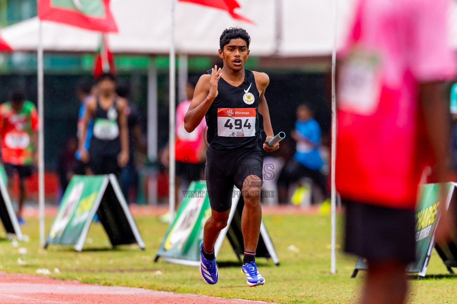 Day 6 of Inter-school Athletics Championship 2025 held in Ekuveni Synthetic Track, Male', Maldives on Sunday, 12th October 2025. Photos by: Nausham Waheed / Images.mv