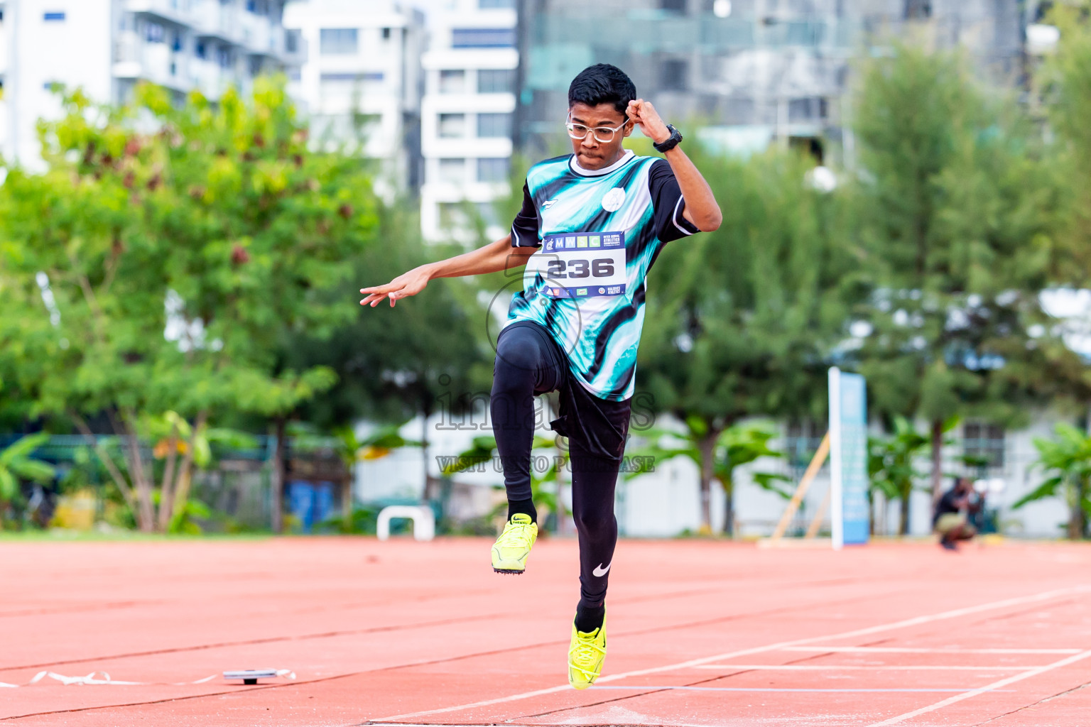 Day 3 of MWSC Interschool Athletics Championships 2024 held in Hulhumale Running Track, Hulhumale, Maldives on Monday, 11th November 2024. Photos by:  Nausham Waheed / Images.mv