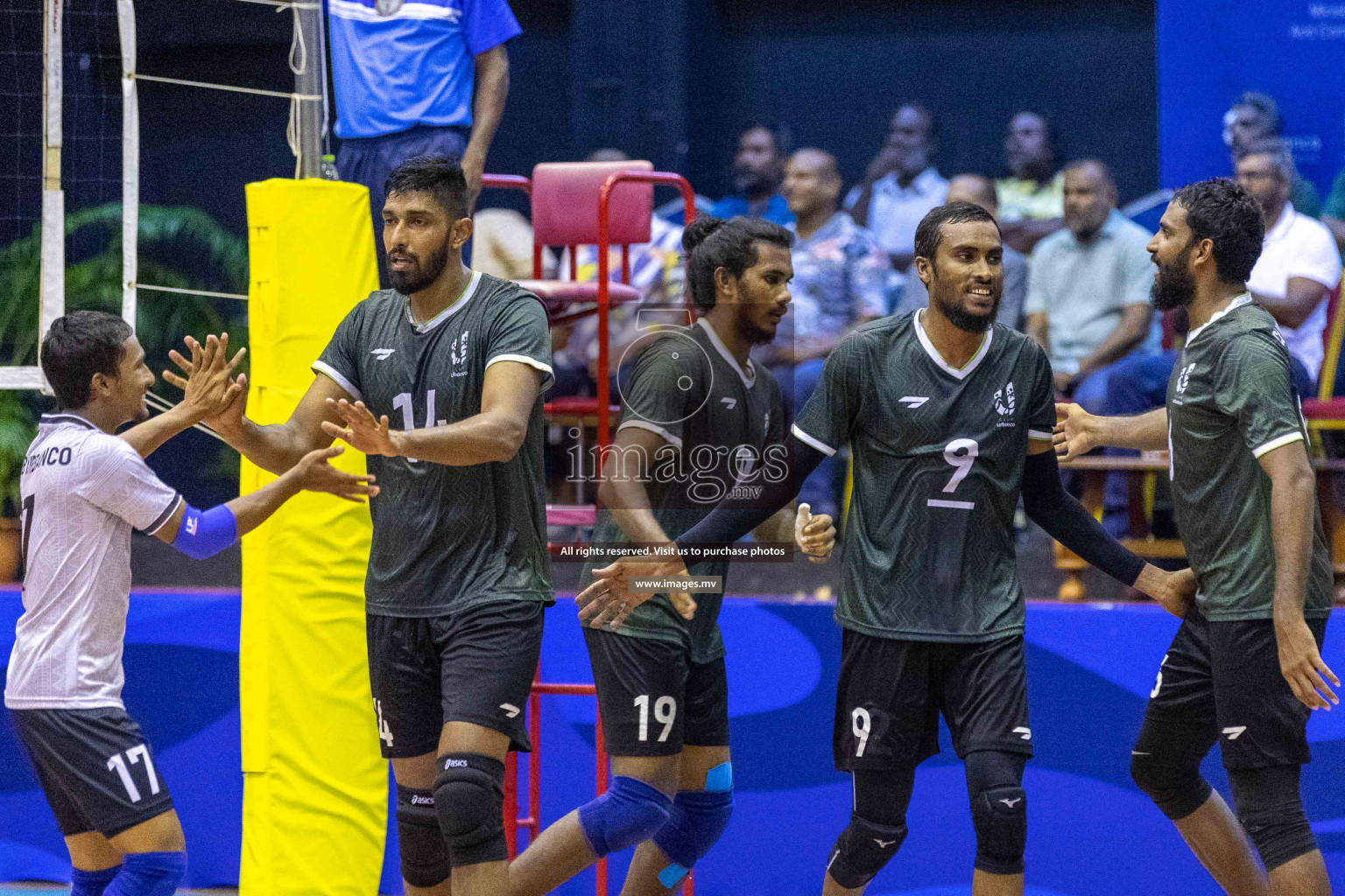 Final of Inter Company-Office Volleyball Tournament 2023 was held in Social Center, Male', Maldives on Saturday, 20th May 2023.  Photos: Ismail Thoriq / images.mv