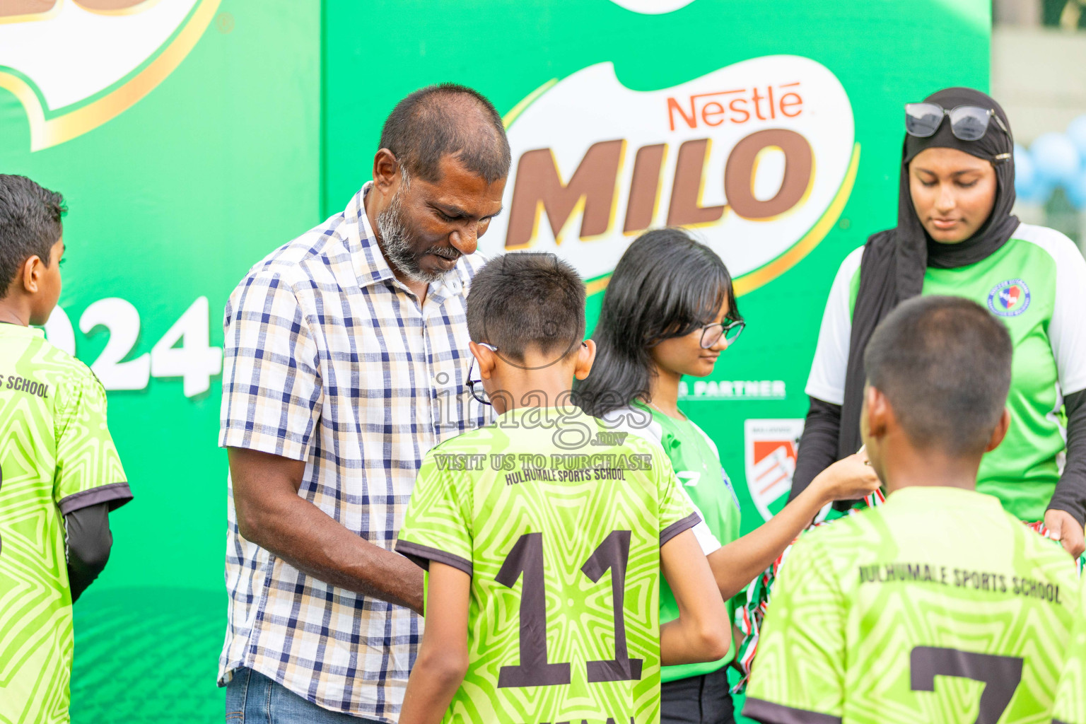 Final Day  of MILO Academy Championship 2024 - U12 was held at Henveiru Grounds in Male', Maldives on Thursday, 7th July 2024. Photos: Shuu Abdul Sattar / images.mv