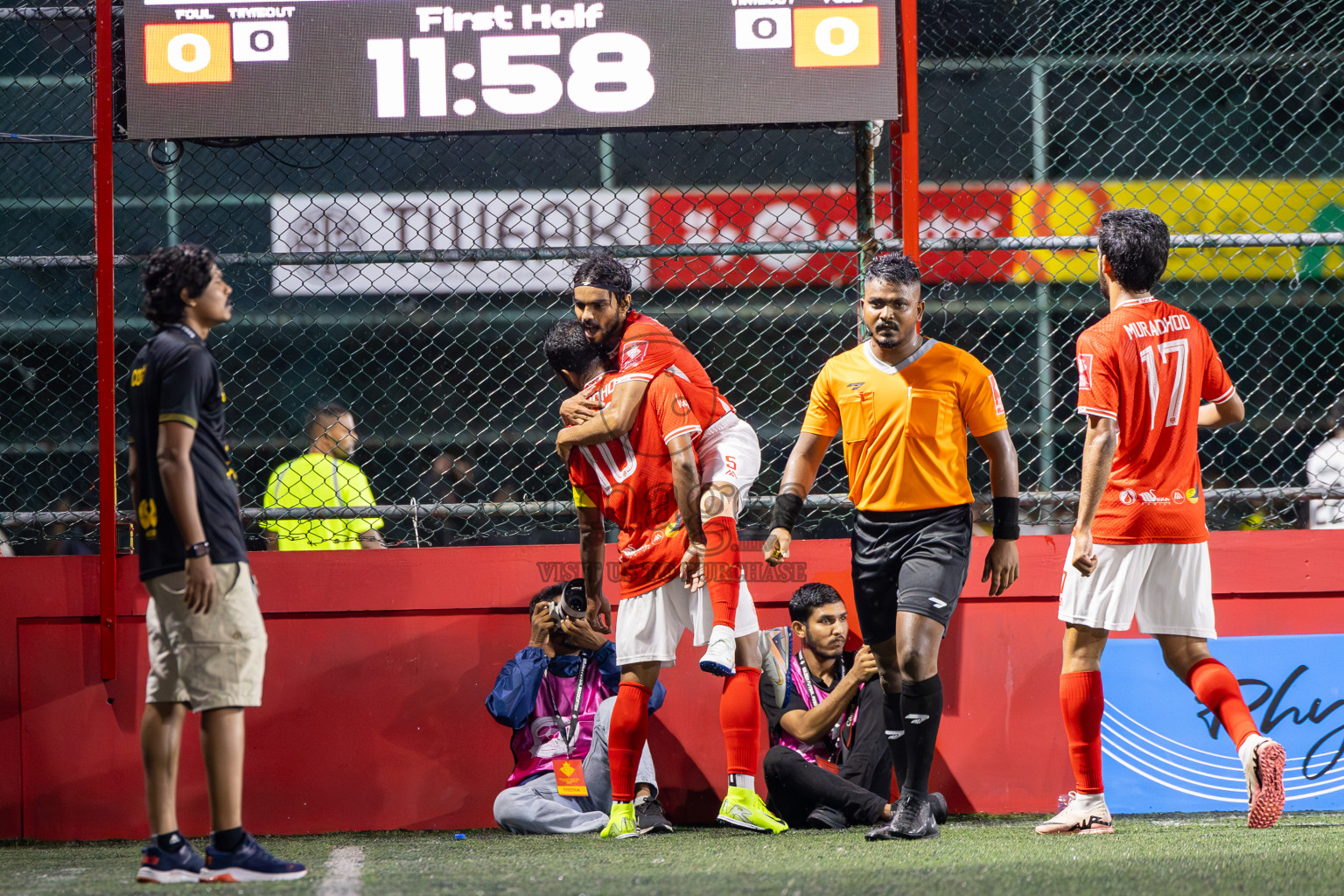 HA Muraidhoo vs HA Vashafaru in Day 9 of Golden Futsal Challenge 2025 was held on Monday, 13th January 2025, in Hulhumale', Maldives
Photos: Ismail Thoriq / images.mv