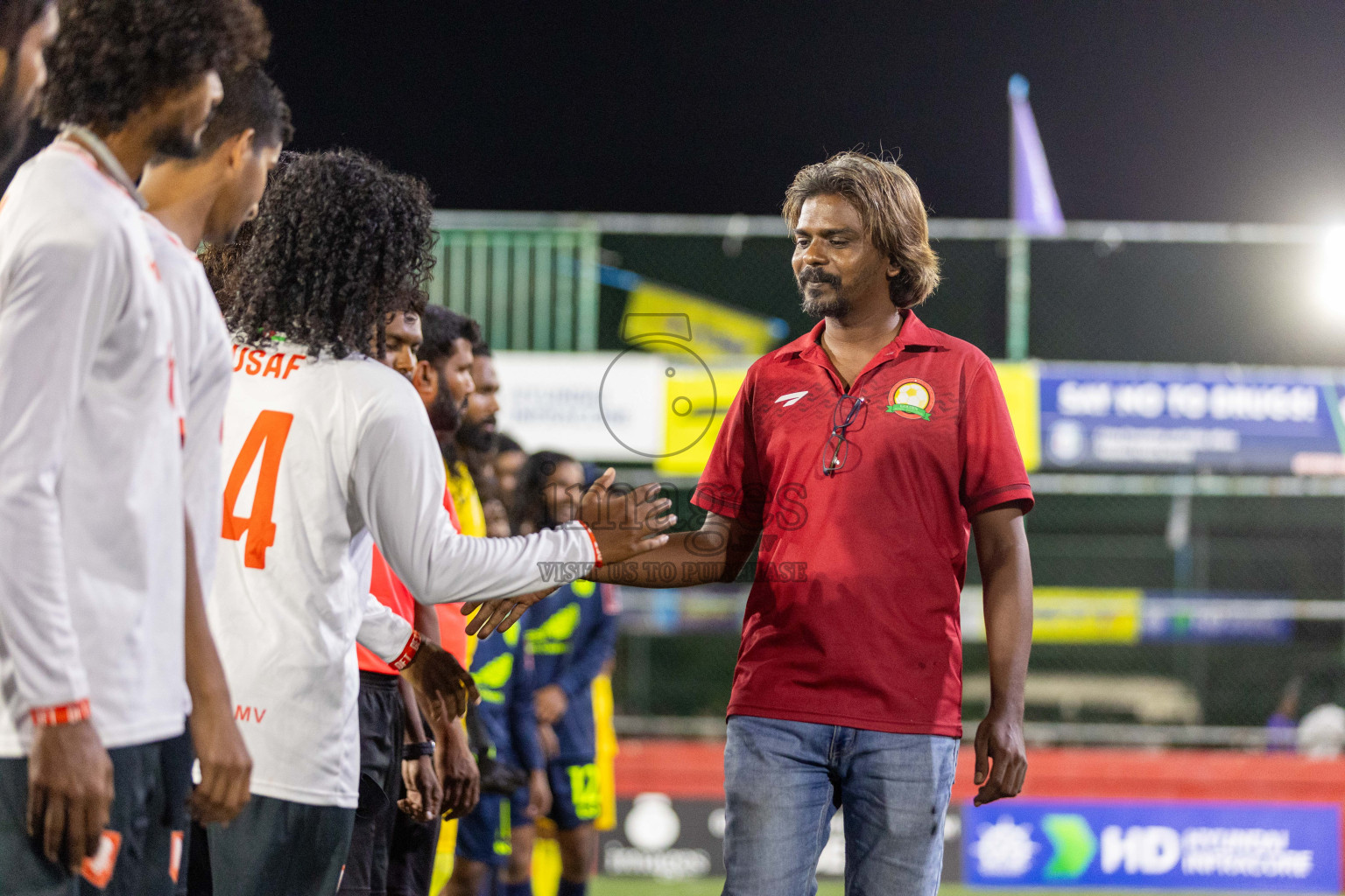 L  Dhanbidhoo vs L Gan in Day 20 of Golden Futsal Challenge 2024 was held on Saturday , 3rd February 2024 in Hulhumale', Maldives Photos: Nausham Waheed / images.mv