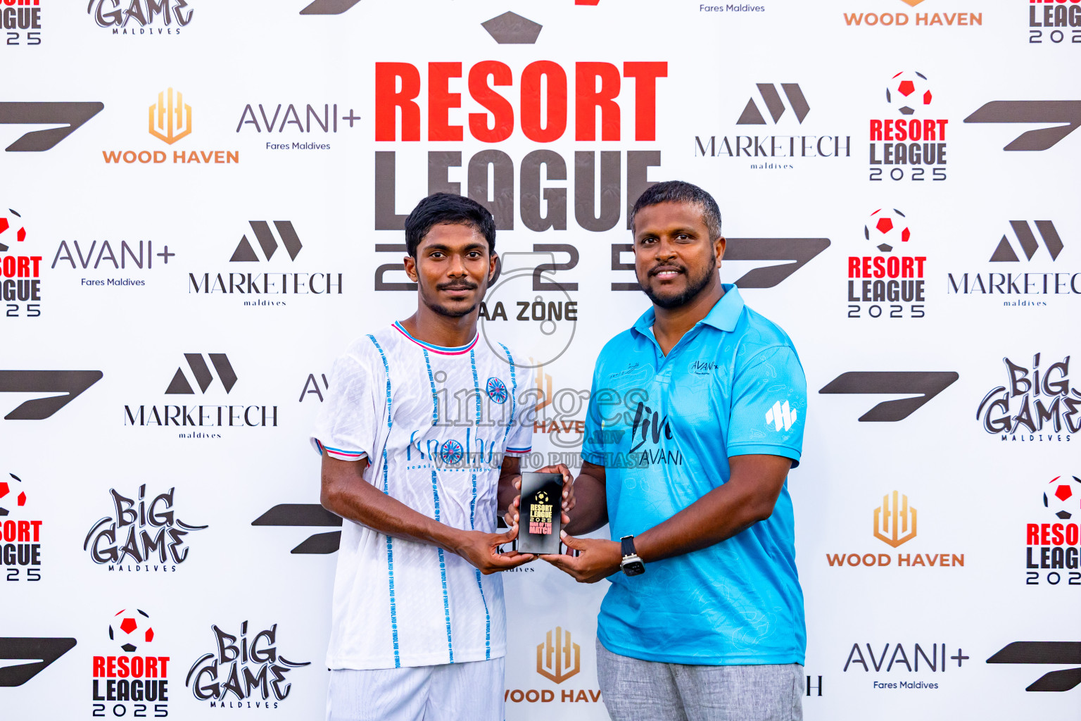 Vakkaru vs Finolhu in Day 1 of Resort League 2025 (Baa Zone) was held on Wednesday, 9th July 2025 in Avani+ Fares Maldives Resort, Baa Atoll, Maldives. Photos: Nausham Waheed / images.mv