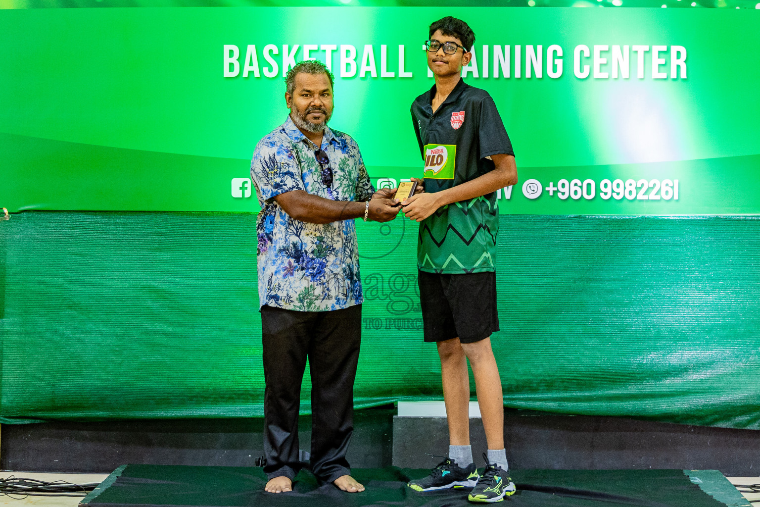 Day 3 of Milo 5 x 5 Junior Challenge 2025 - Basketball tournament held in Basketball Training Center, Male', Maldives on Saturday, 11th October 2025. Photos by: Nausham Waheed, Areef Adam / Images.mv