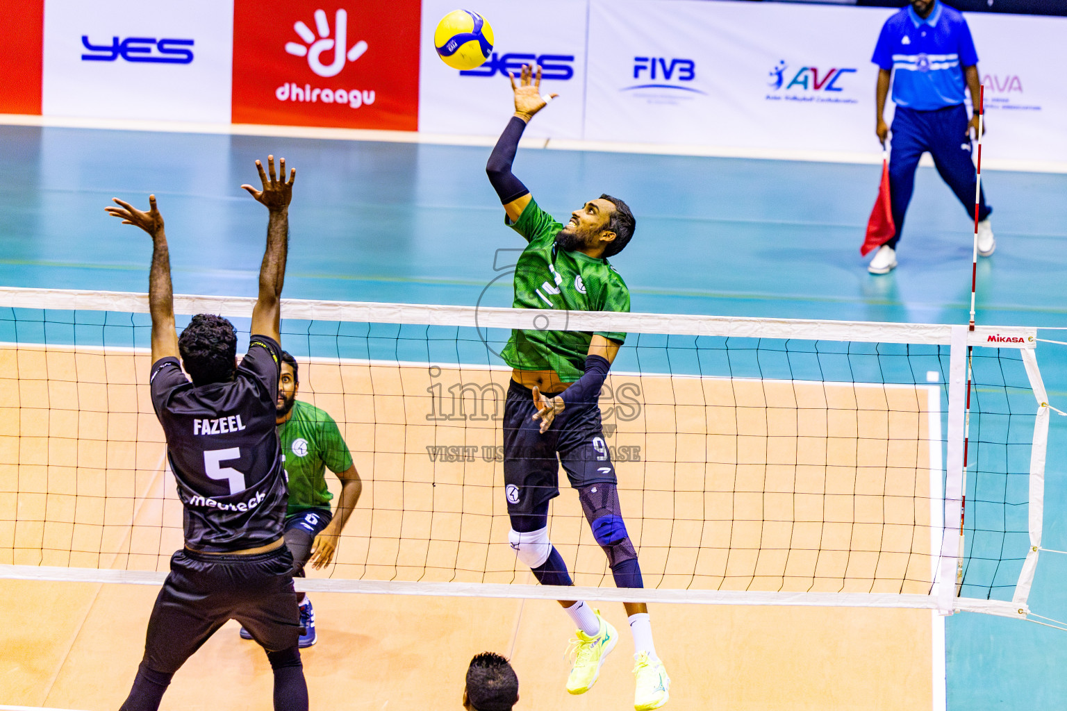 Day 2 of MILO VAM Cup 2024 Men's Division was held in Social Center Indoor Hall on Tuesday, 29th October 2024. Photos: Nausham Waheed / images.mv