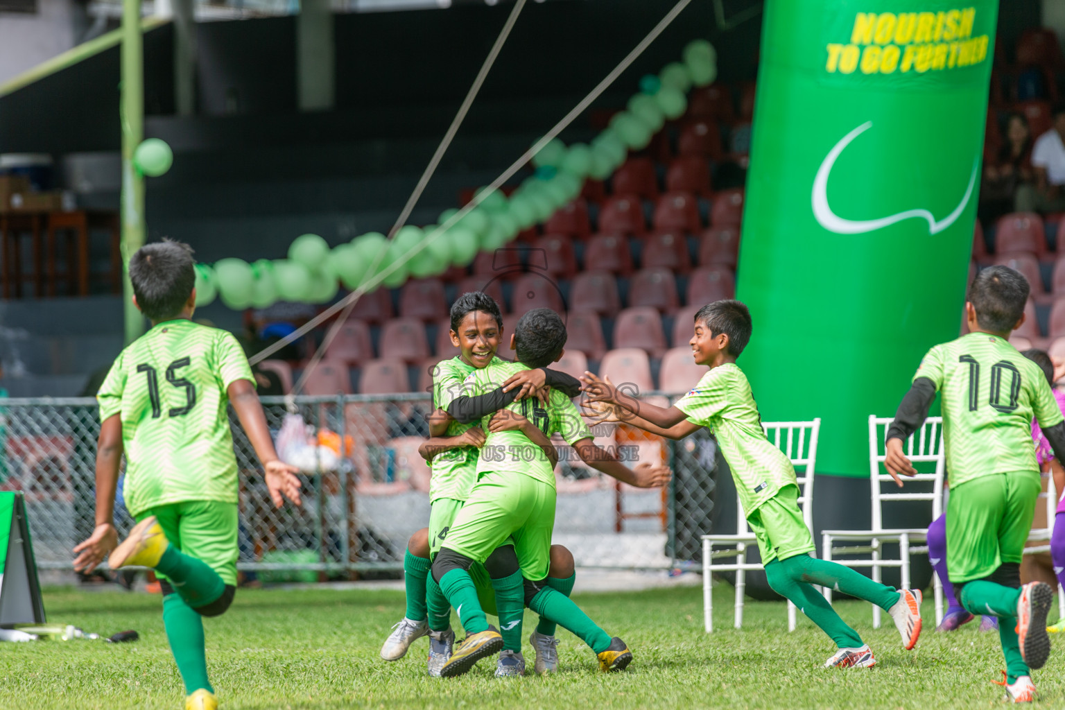 Day 2 of MILO Kids Football Fiesta was held at National Stadium in Male', Maldives on Saturday, 24th February 2024.