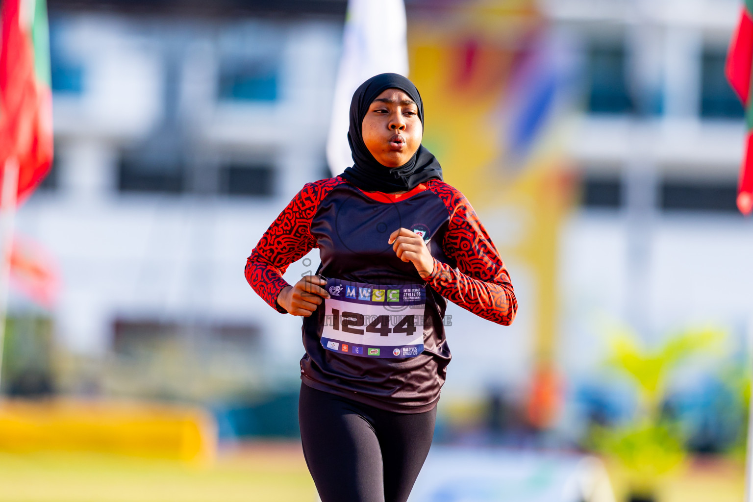 Day 5 of MWSC Interschool Athletics Championships 2024 held in Hulhumale Running Track, Hulhumale, Maldives on Wednesday, 13th November 2024. Photos by: Nausham Waheed / Images.mv