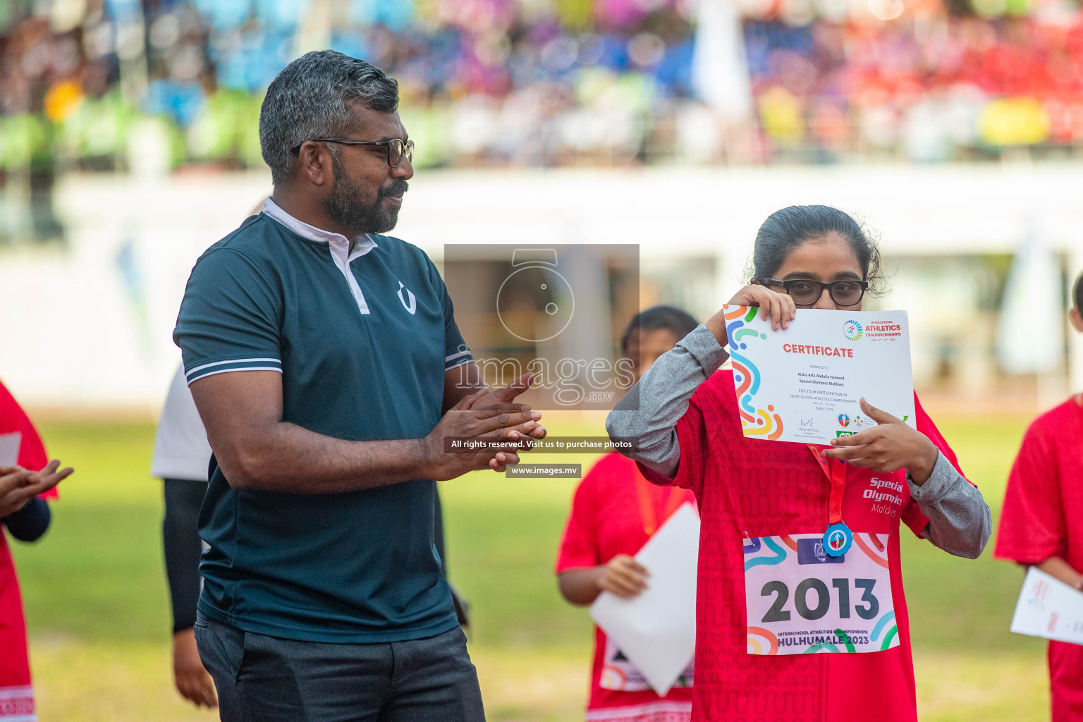 Day one of Inter School Athletics Championship 2023 was held at Hulhumale' Running Track at Hulhumale', Maldives on Saturday, 14th May 2023. Photos: Nausham Waheed / images.mv