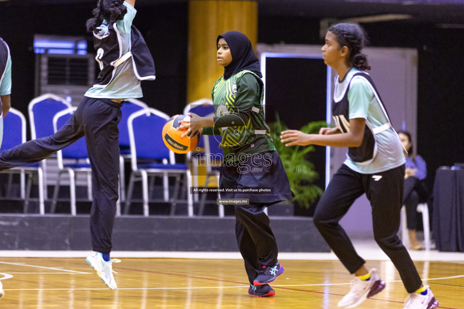 Day5 of 24th Interschool Netball Tournament 2023 was held in Social Center, Male', Maldives on 31st October 2023. Photos: Nausham Waheed / images.mv