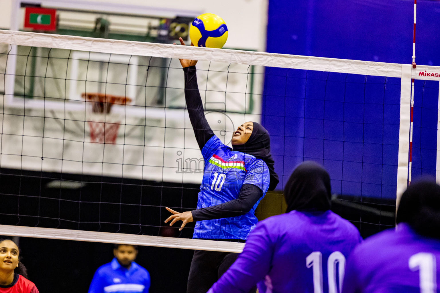 Semi Final of Women's Division of Milo VAM Cup 2024 held in Male', Maldives on Friday, 12th July 2024 at Social Center Indoor Hall Photos By: Nausham Waheed / images.mv