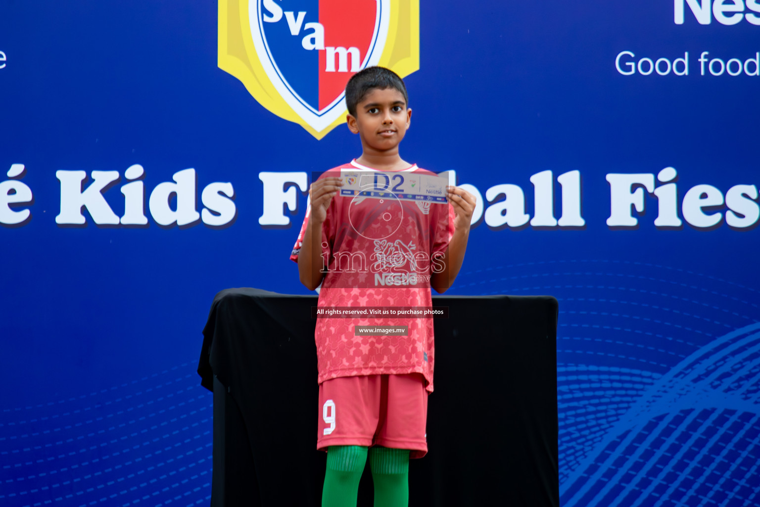 Draw Ceremony of Nestle' Kids Football Fiesta 2023 held in Artificial Beach, Male', Maldives on Saturday, 7th October 2023