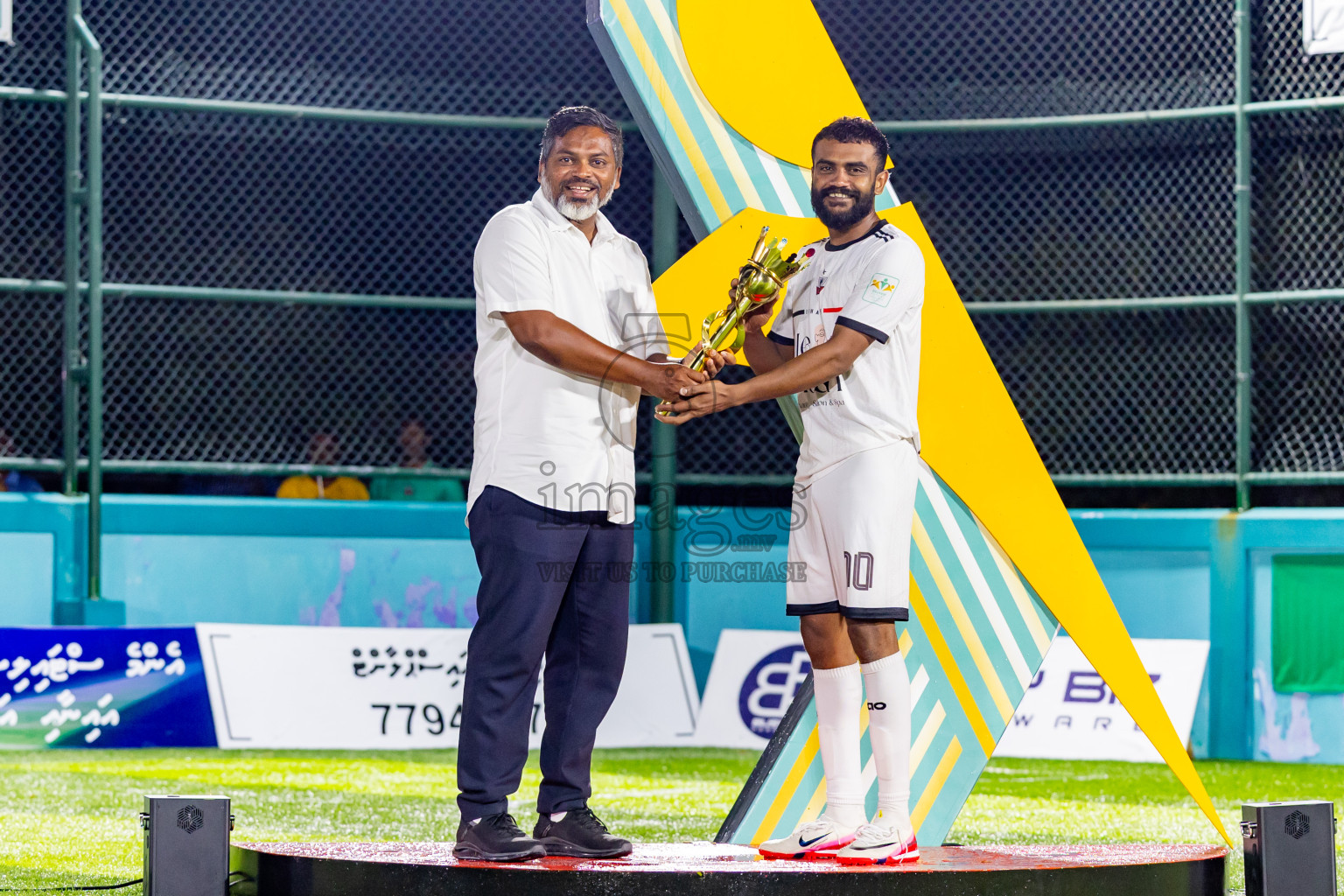 Ifhaams vs Dee Cee Jay SC in Final of Laamehi Dhiggaru Ekuveri Futsal Challenge 2025 was held on Tuesday, 29th July 2025, at Dhiggaru Futsal Ground, Dhiggaru, Maldives Photos: Nausham Waheed  / images.mv