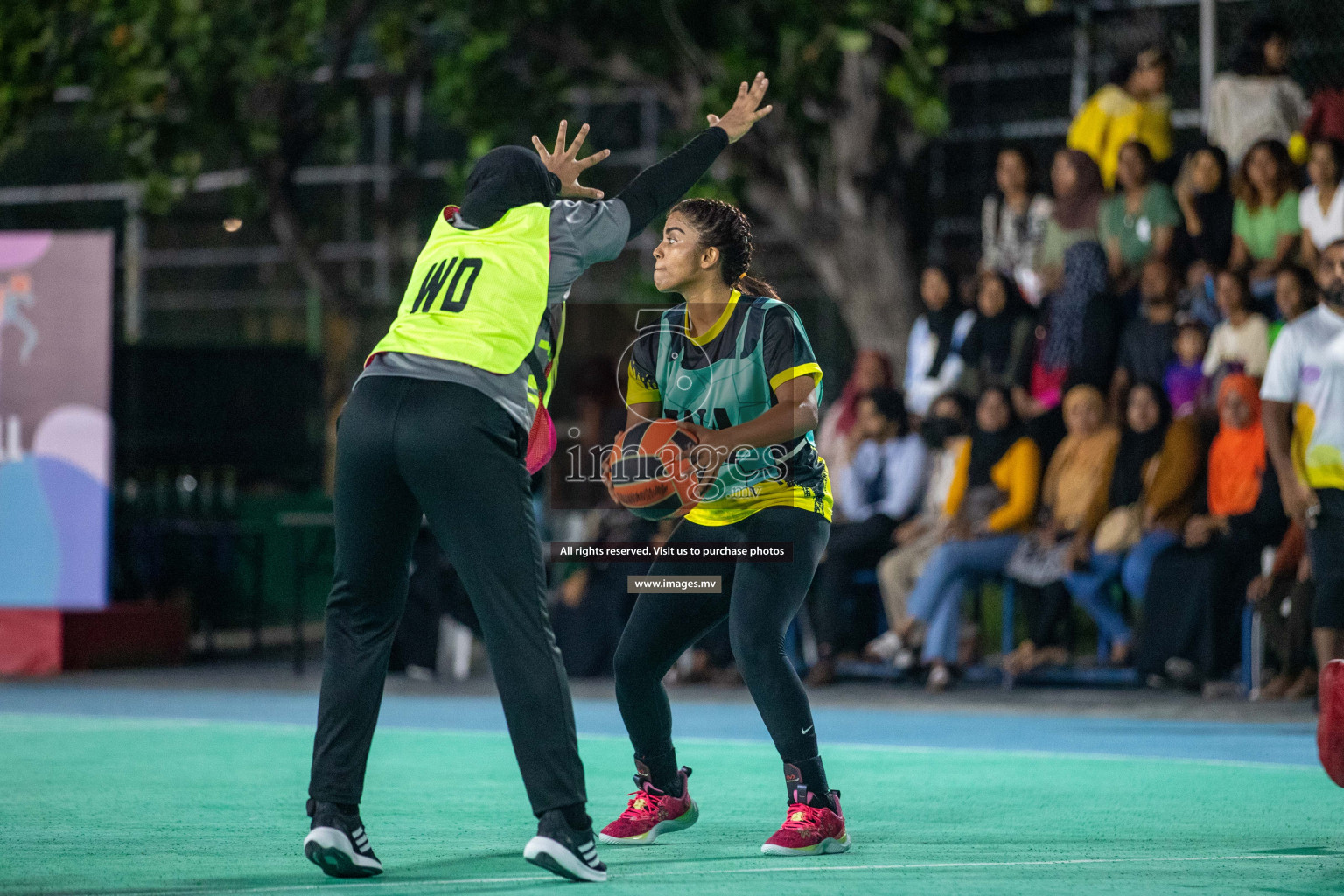 Final of 20th Milo National Netball Tournament 2023, held in Synthetic Netball Court, Male', Maldives on 11th June 2023 Photos: Nausham Waheed/ Images.mv