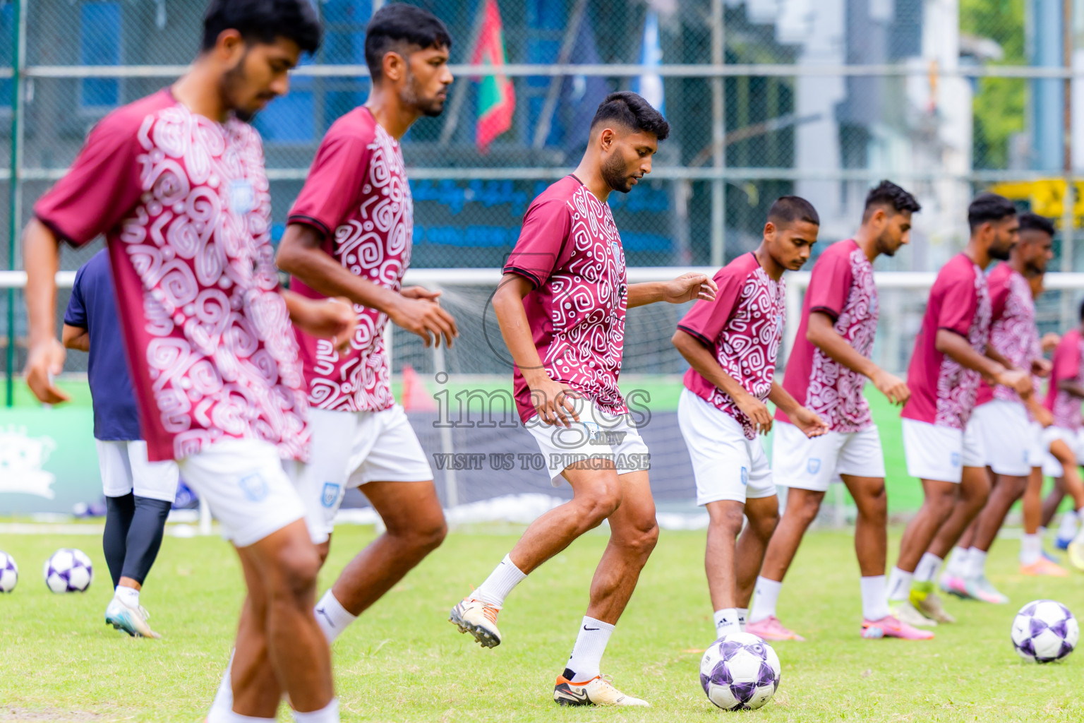 Official practice sessions of the participating teams in preparation for the Diamond Jubilee International Tournament 2026 was held in Henveyru Football Ground, Male' Maldives on Sunday, 31st May 2026. Photos: Nausham Waheed / images.mv