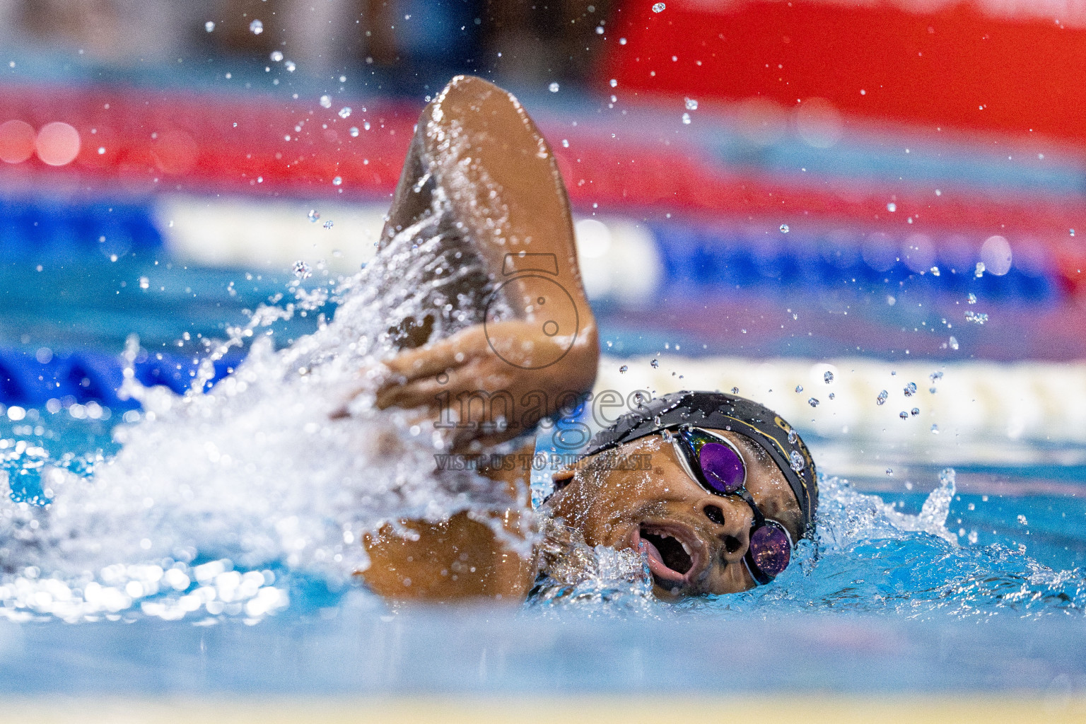 Day 5 of National Swimming Competition 2024 held in Hulhumale', Maldives on Tuesday, 17th December 2024. Photos: Hassan Simah / images.mv