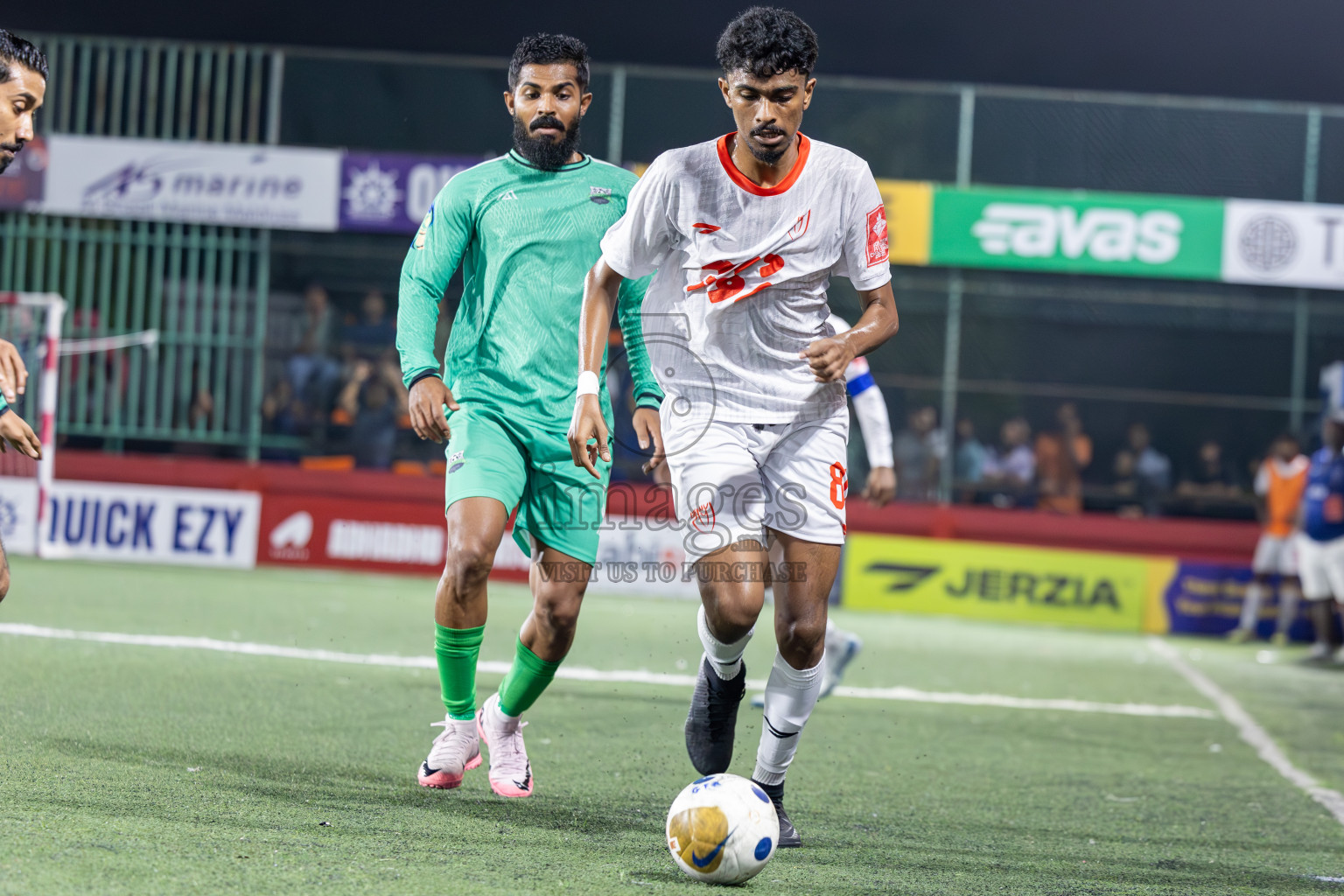 GA Dhaandhoo vs GA Kanduhulhudhoo in Day 8 of Golden Futsal Challenge 2025 was held on Sunday, 12th January 2025, in Hulhumale', Maldives
Photos: Ismail Thoriq / images.mv