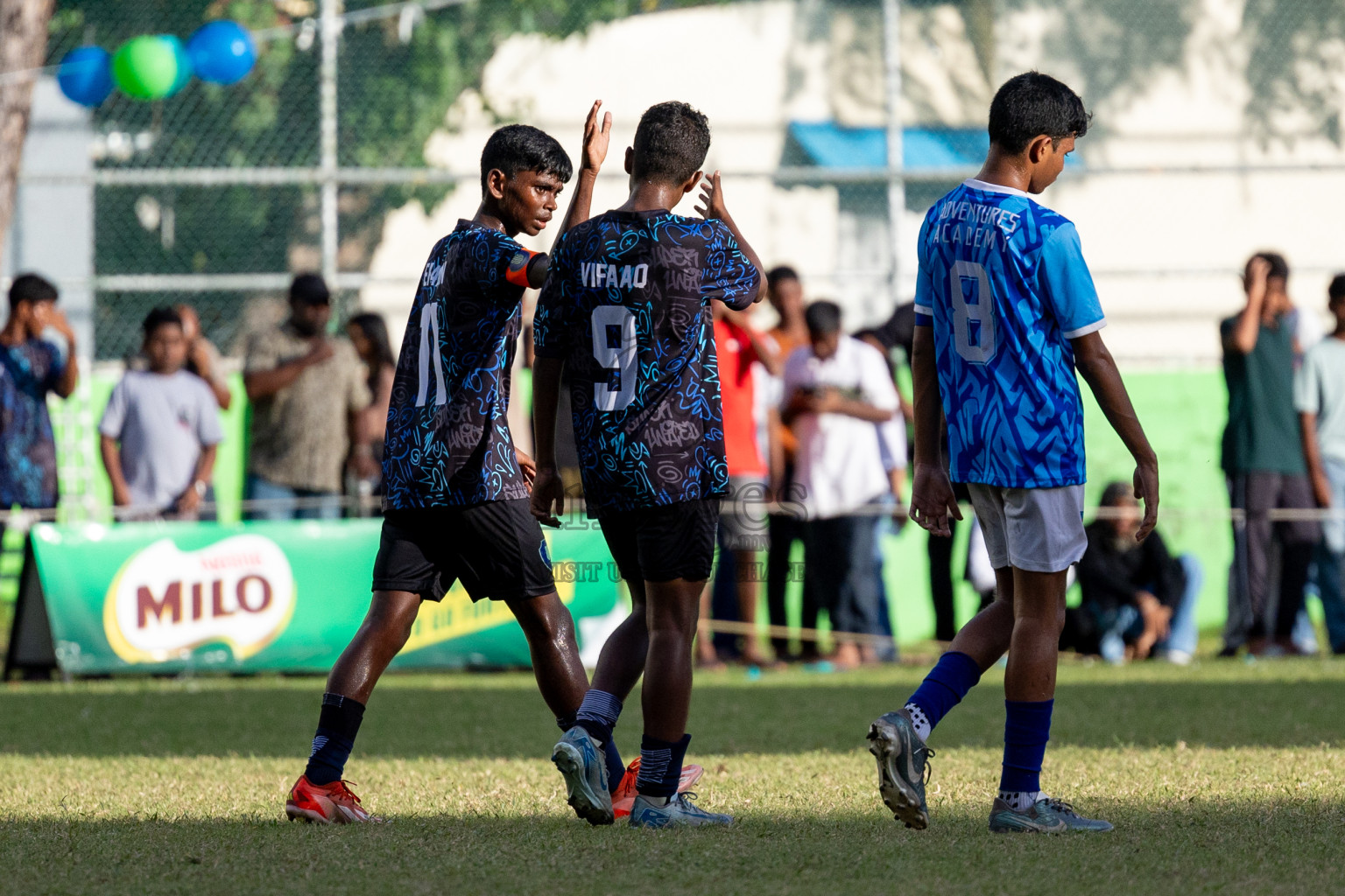 Day 4 of MILO Academy Championship 2024 (U-14) was held in Henveyru Stadium, Male', Maldives on Sunday, 3rd November 2024. Photos: Hassan Simah / Images.mv