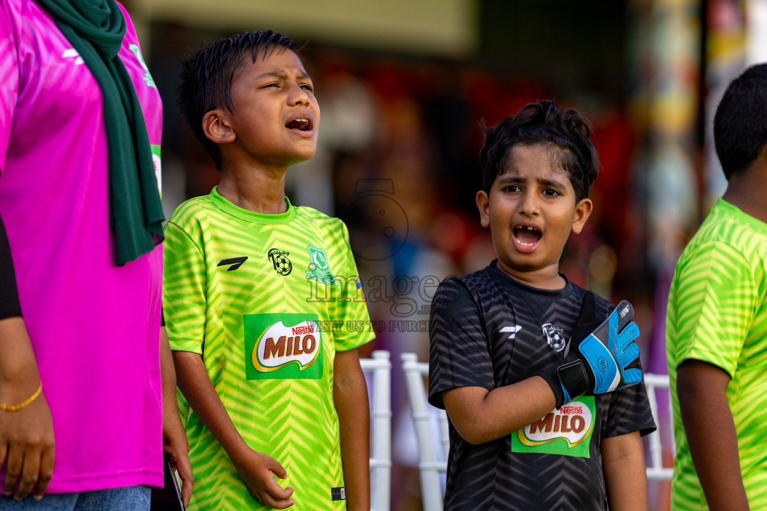 Day 2 of MILO Kids Football Fiesta was held at National Stadium in Male', Maldives on Saturday, 24th February 2024.