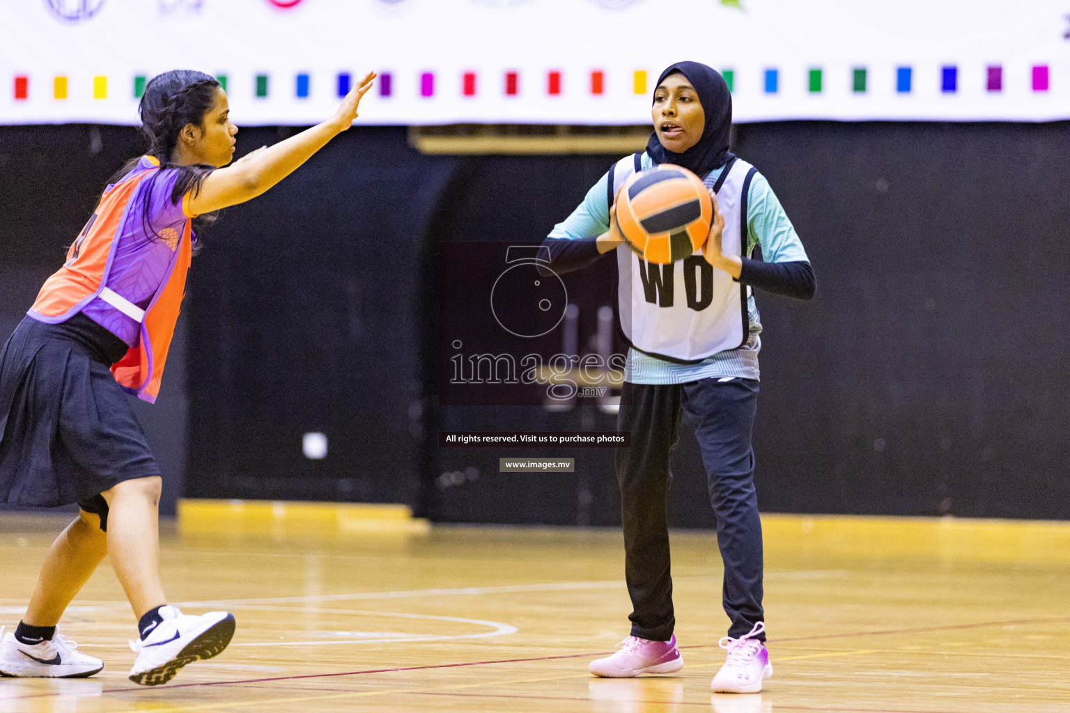 Day2 of 24th Interschool Netball Tournament 2023 was held in Social Center, Male', Maldives on 28th October 2023. Photos: Nausham Waheed / images.mv