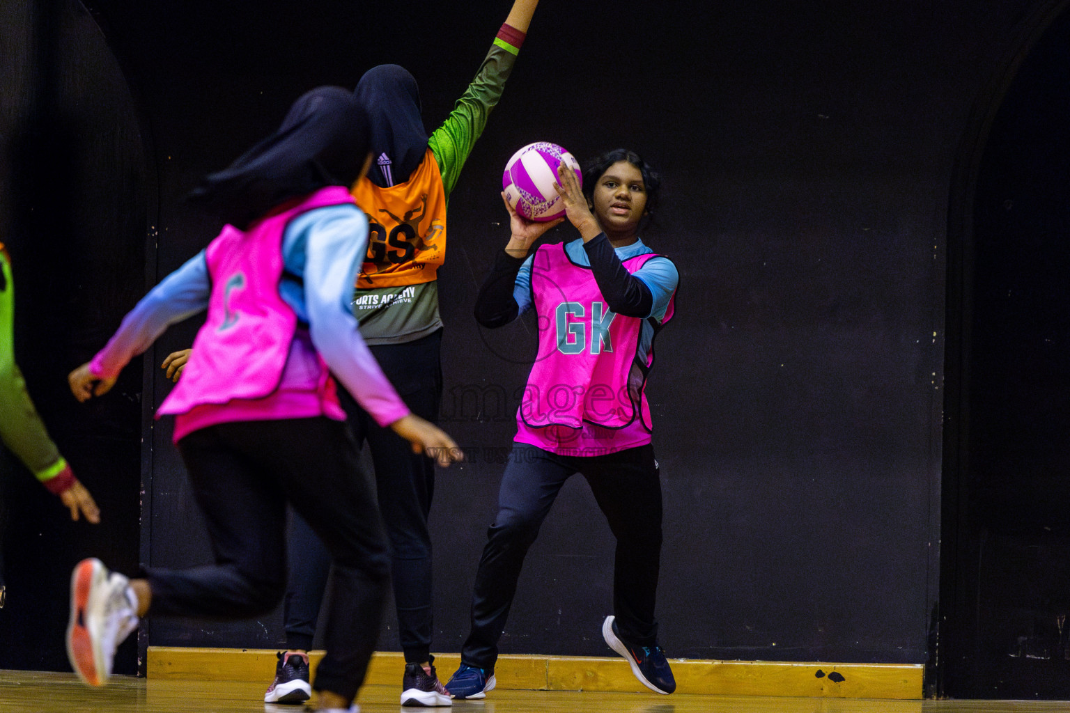 Fiontti A Team vs Young Netters A in Day 2 of 3rd Junior Championship - Netball association of Maldives, held at Social Center on Monday 20th January 2025 . Photos by Nausham Waheed