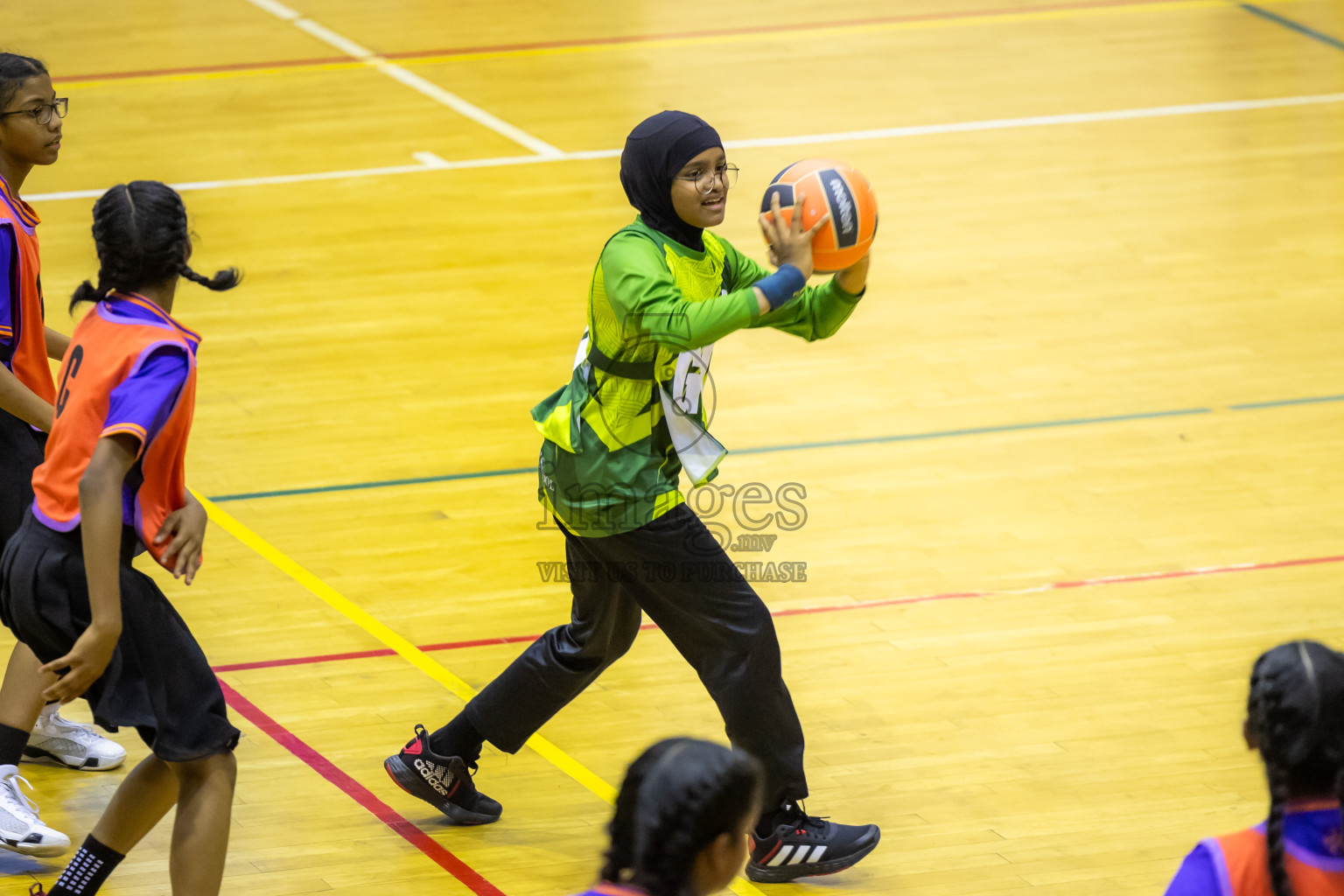 Day 14 of 25th Inter-School Netball Tournament was held in Social Center at Male', Maldives on Sunday, 25th August 2024. Photos: Hasni / images.mv