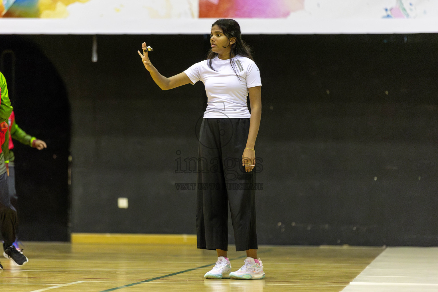 FIONTI A Team vs High flyers in Day 2 of 3rd Junior Championship - Netball association of Maldives, held at Social Center on Monday 20th January 2025 . Photos by Shuu Abdul Sattar