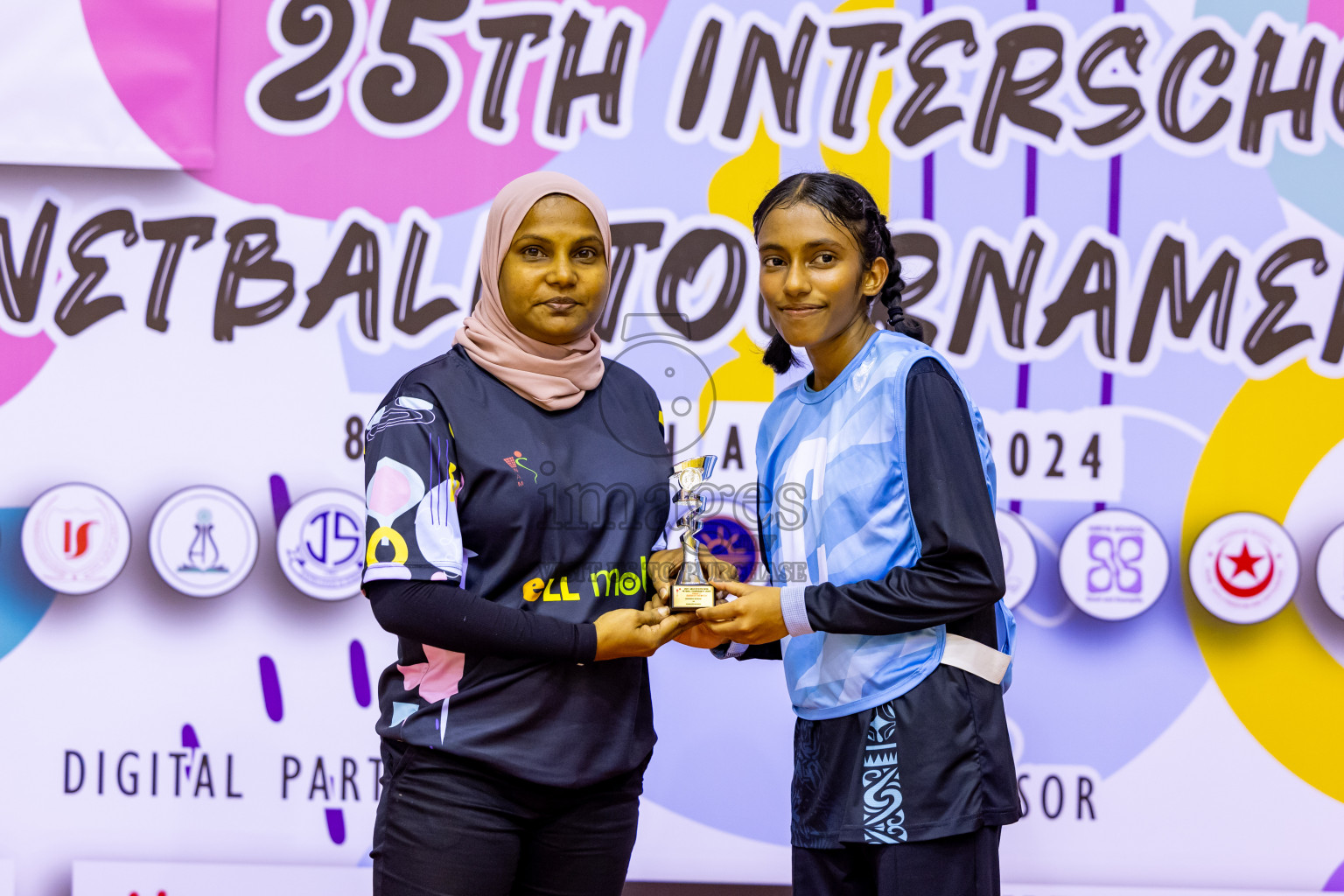 Day 9 of 25th Inter-School Netball Tournament was held in Social Center at Male', Maldives on Monday, 19th August 2024. Photos: Nausham Waheed / images.mv